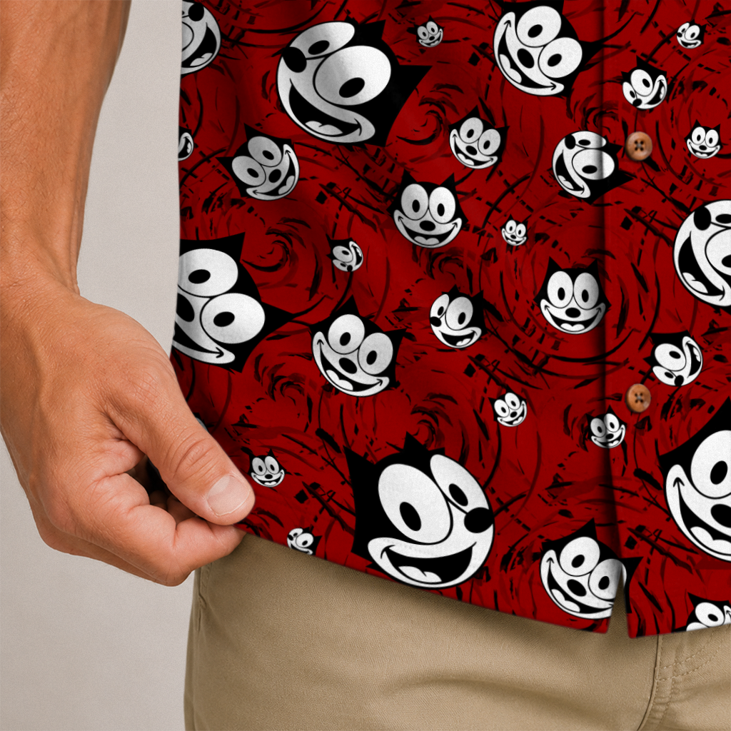 American Heritage Felix The Cat Hawaiian Shirt for Men