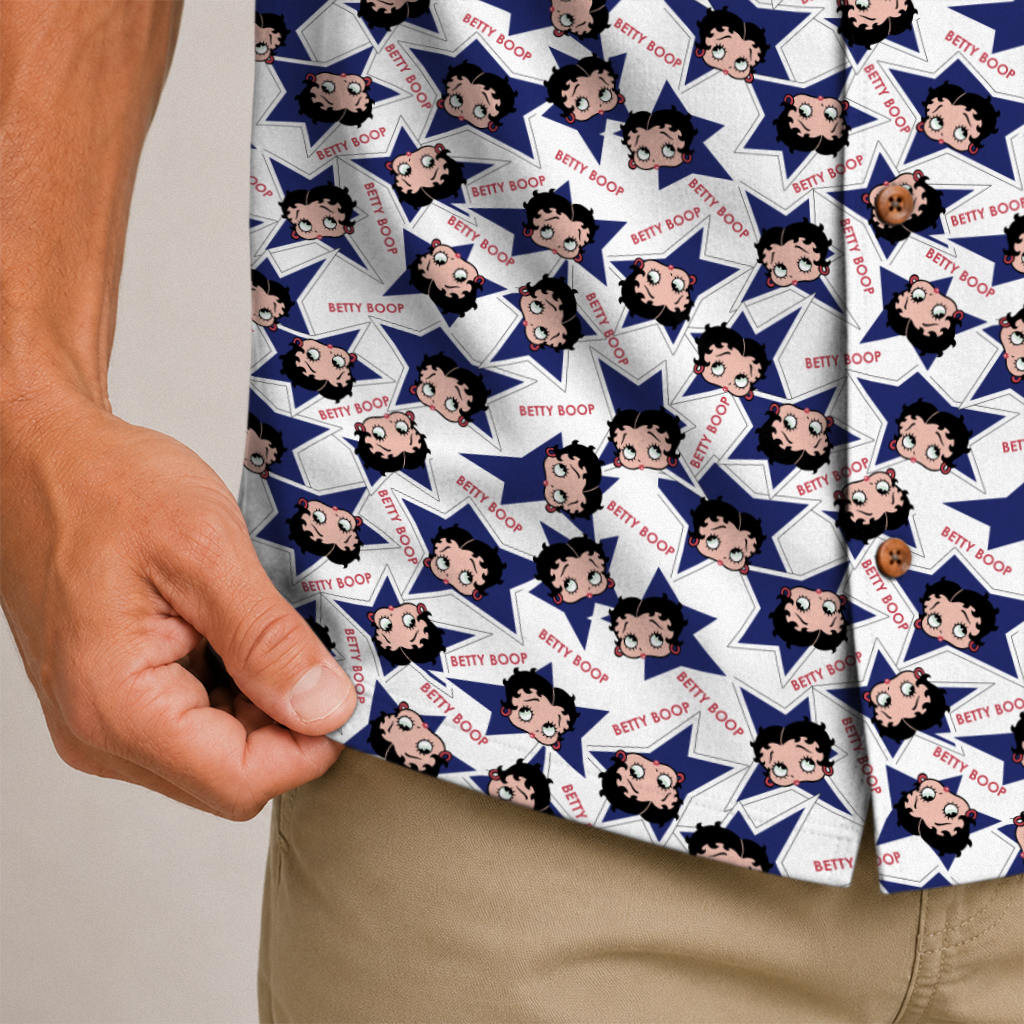 American Heritage Betty Boop Hawaiian Shirt for Men