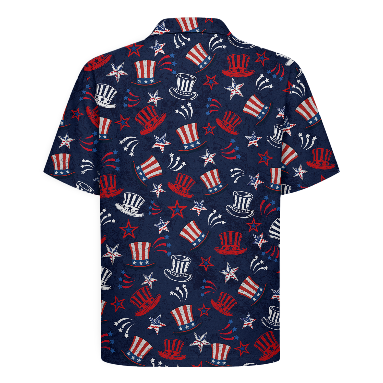 American Heritage Uncle Sam Hat Hawaiian Shirt for Men
