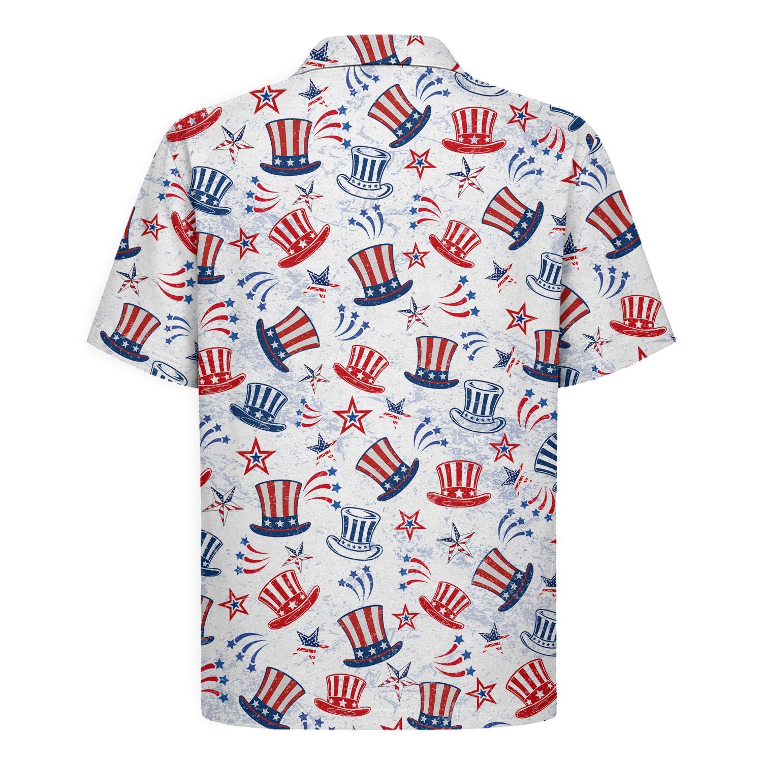 American Heritage Uncle Sam Hat Hawaiian Shirt for Men