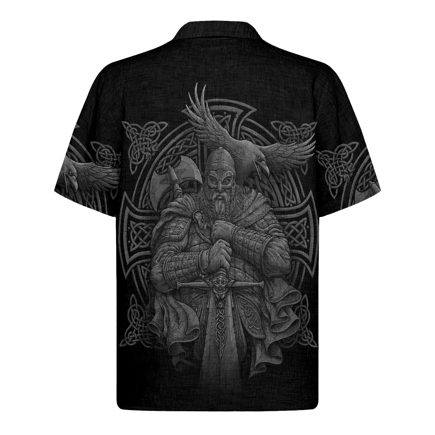 Odin's Dance Of The Swords Linen Short Sleeve Shirt