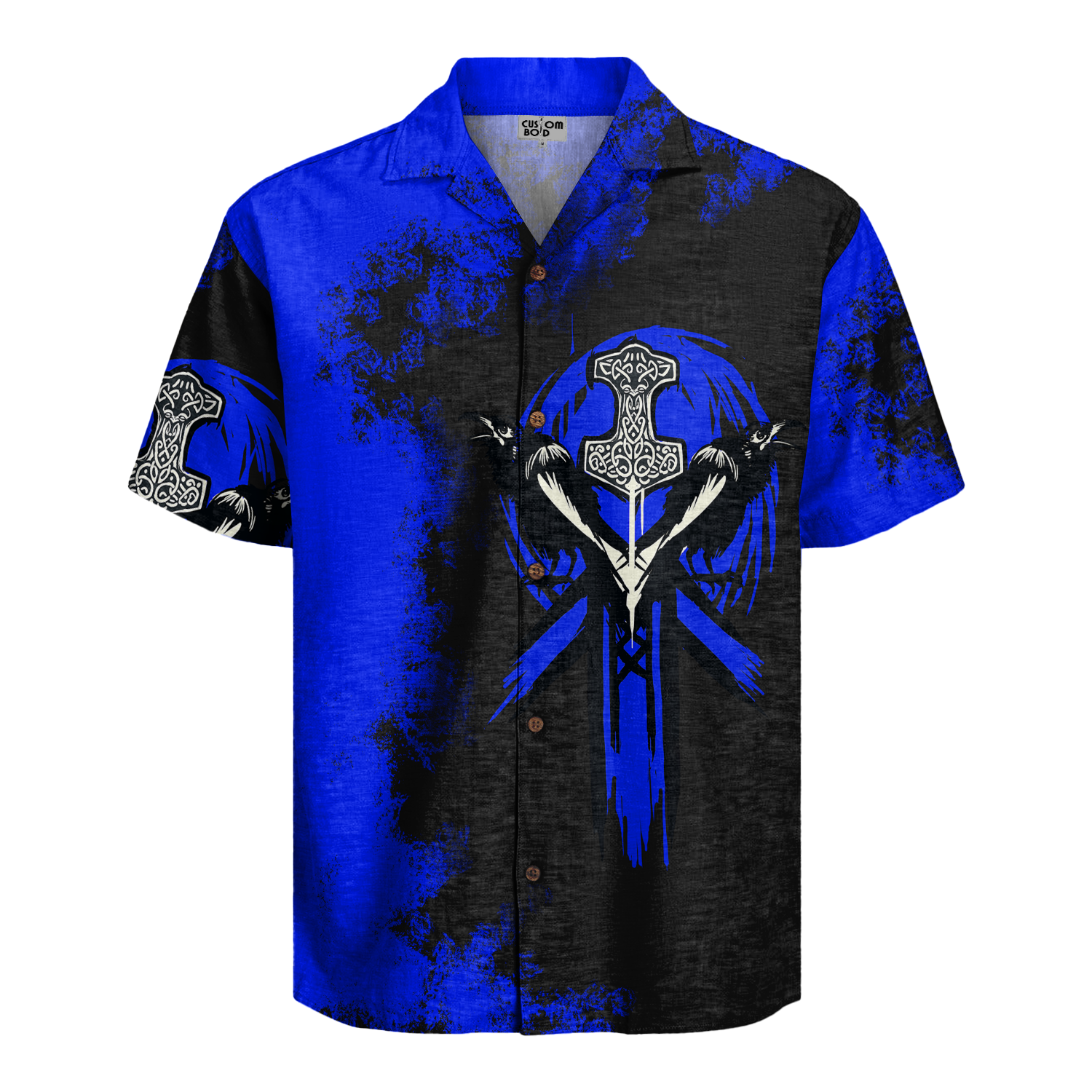 Midnight Thunder Linen Short Sleeve Shirt