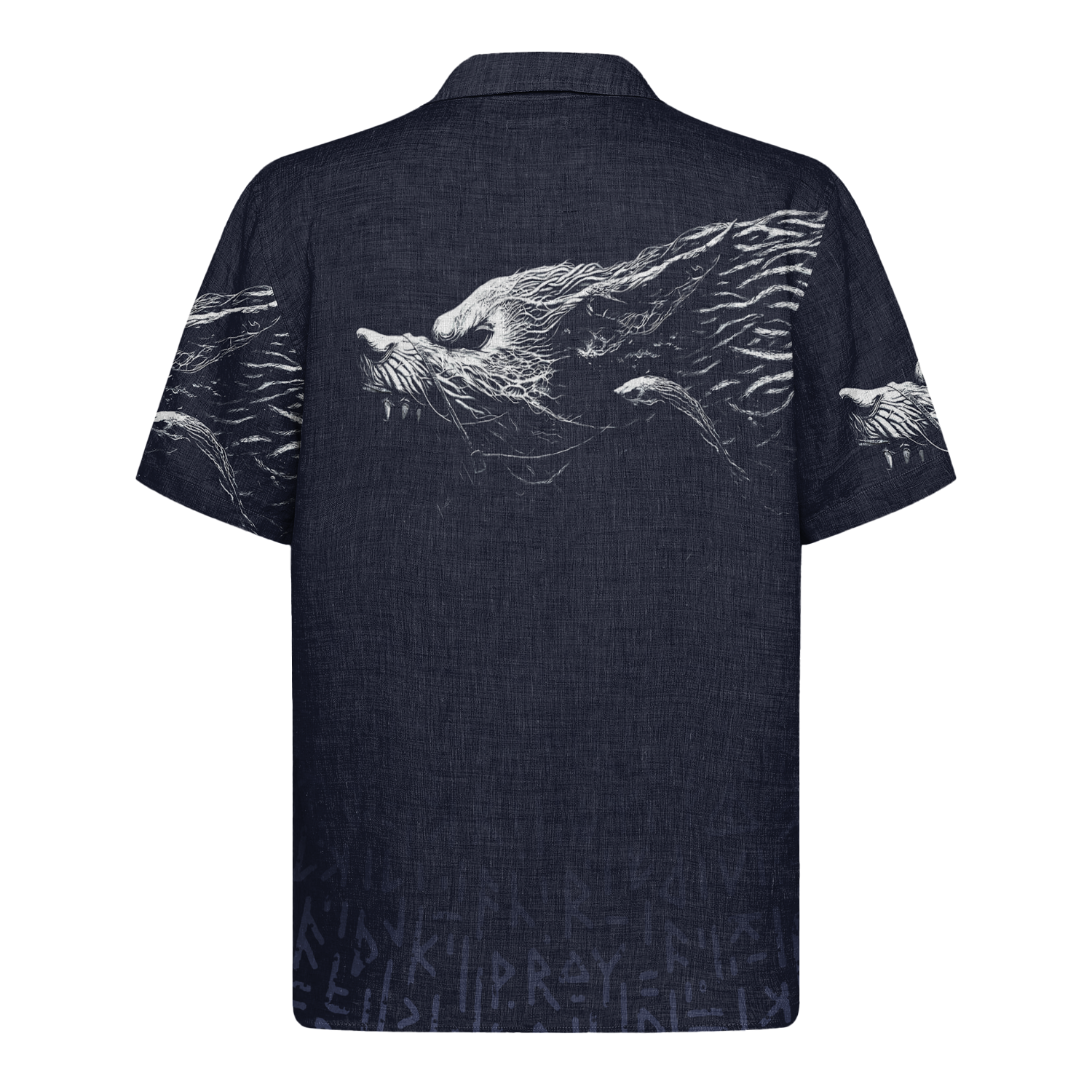 Howl Of The Ancients Linen Short Sleeve Shirt