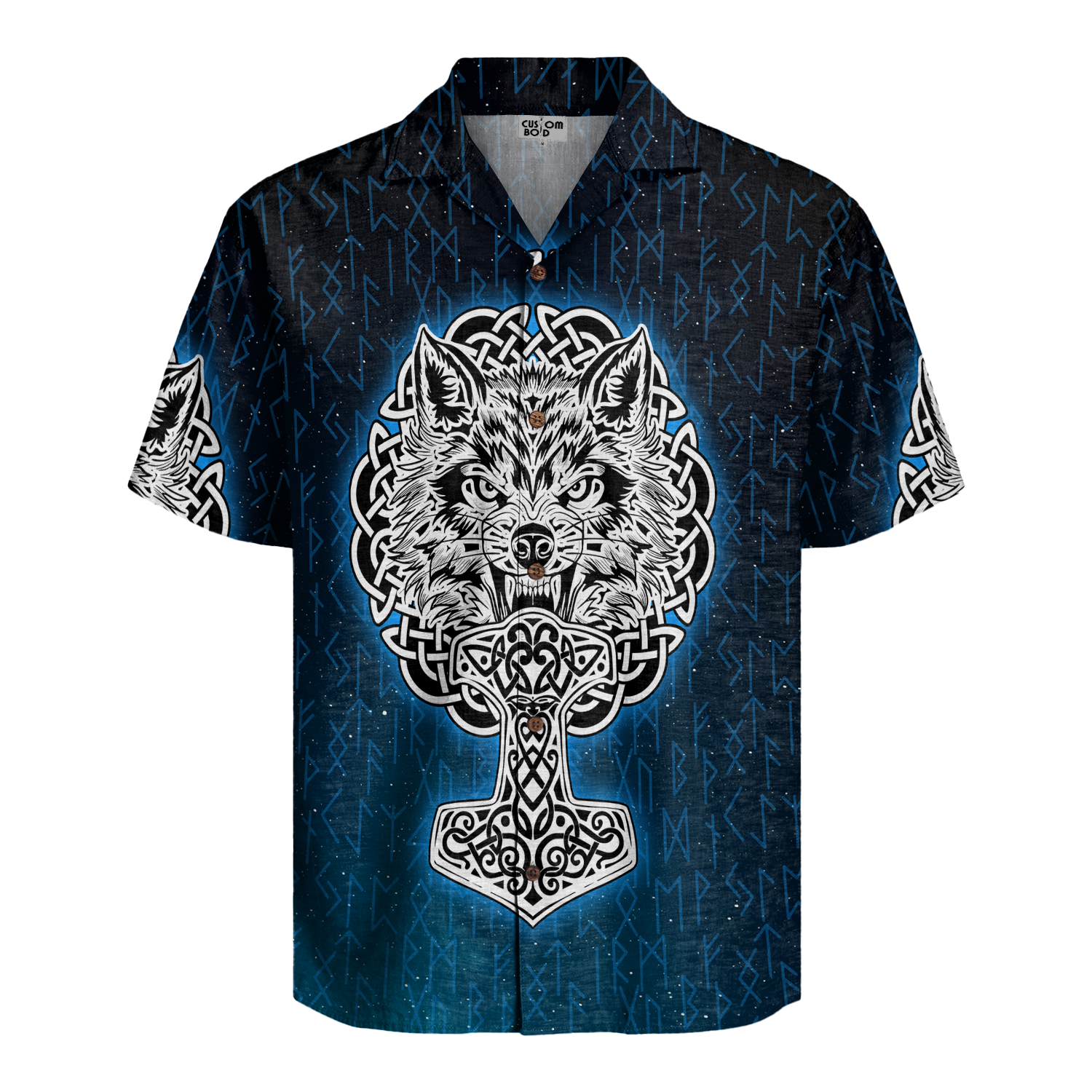 Mjolnir's Guardian Linen Short Sleeve Shirt