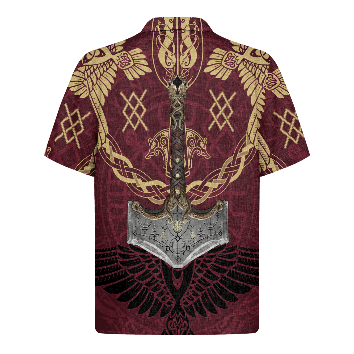 Sword Of Valor Linen Short Sleeve Shirt