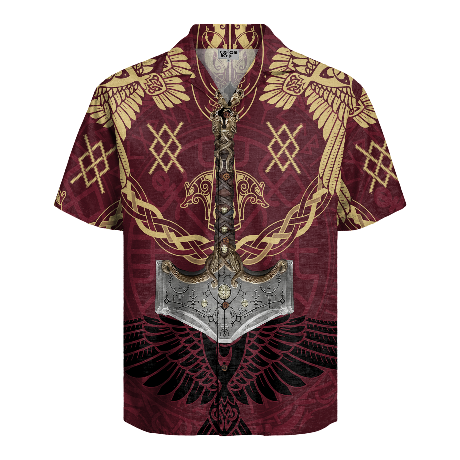 Sword Of Valor Linen Short Sleeve Shirt