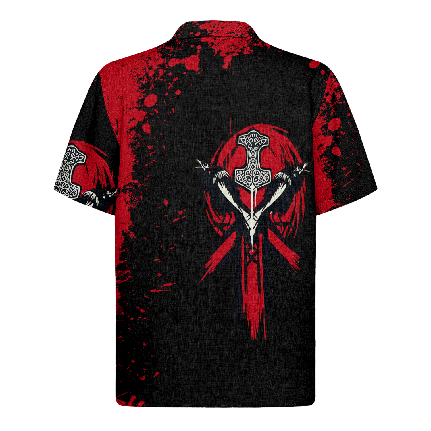 Crimson Guardians Linen Short Sleeve Shirt