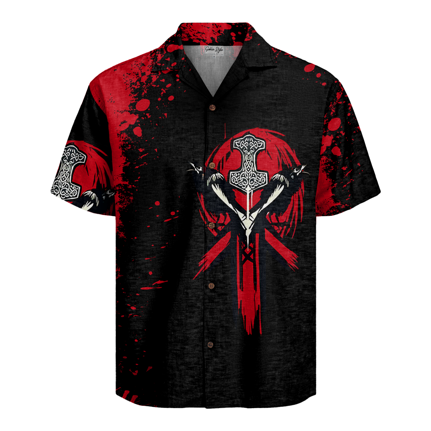 Crimson Guardians Linen Short Sleeve Shirt