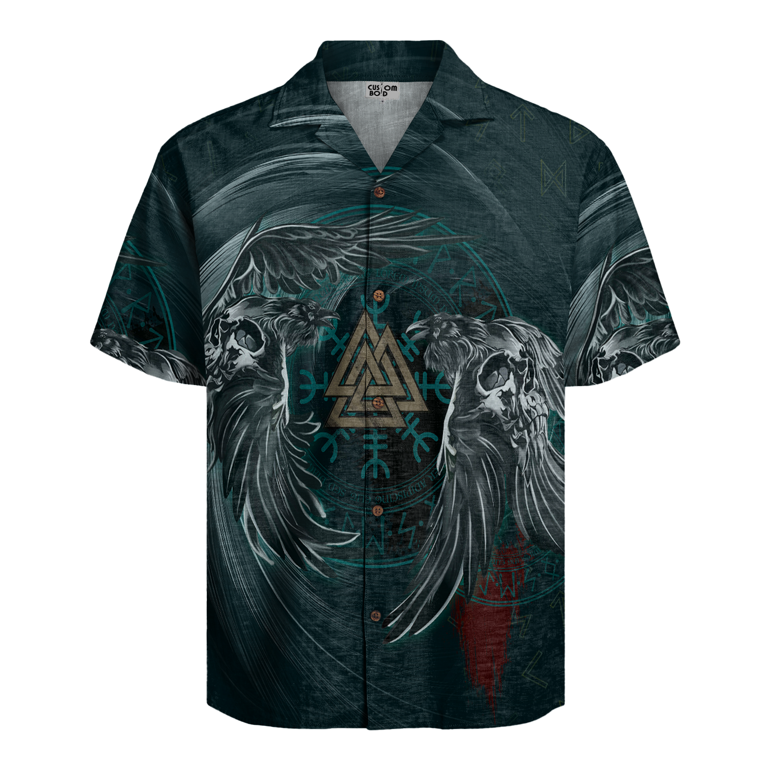 Raven Maelstrom Linen Short Sleeve Shirt