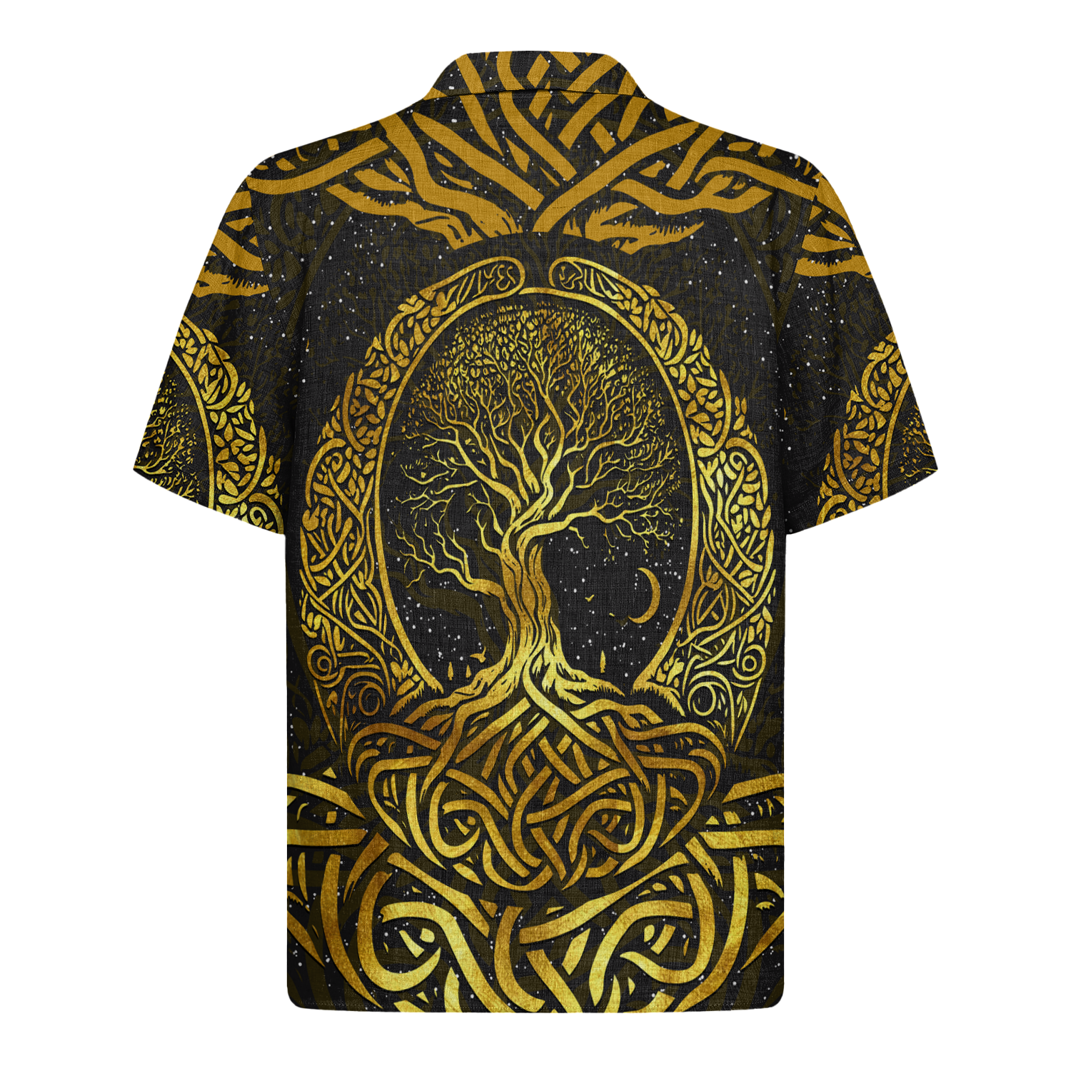 Viking Tree Of Life Linen Short Sleeve Shirt