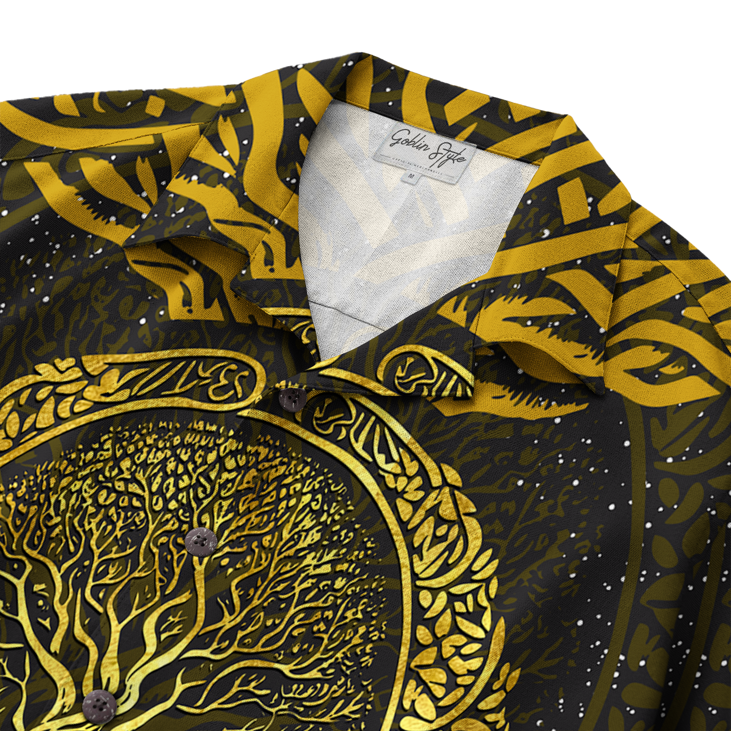 Viking Tree Of Life Linen Short Sleeve Shirt