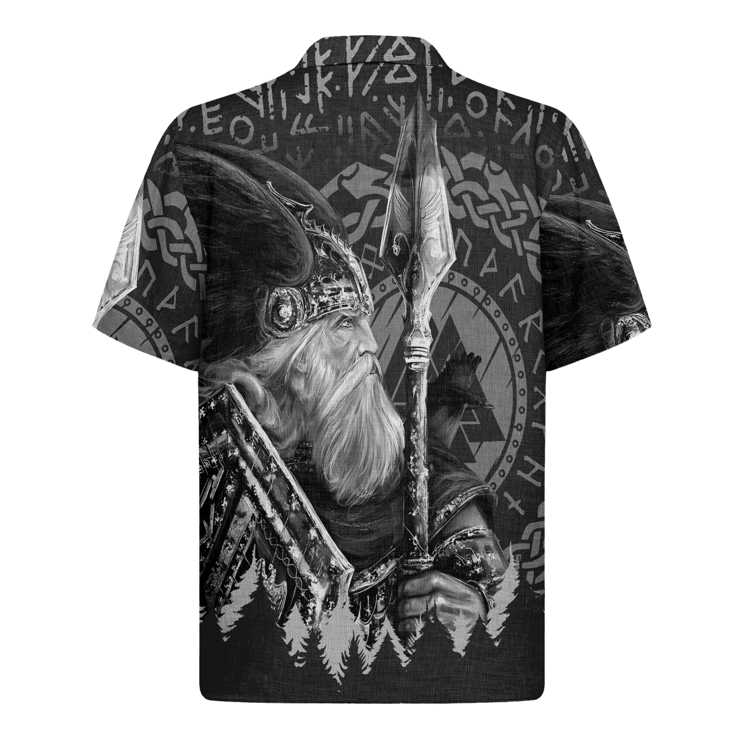 Guardian Of The Runes Linen Short Sleeve Shirt