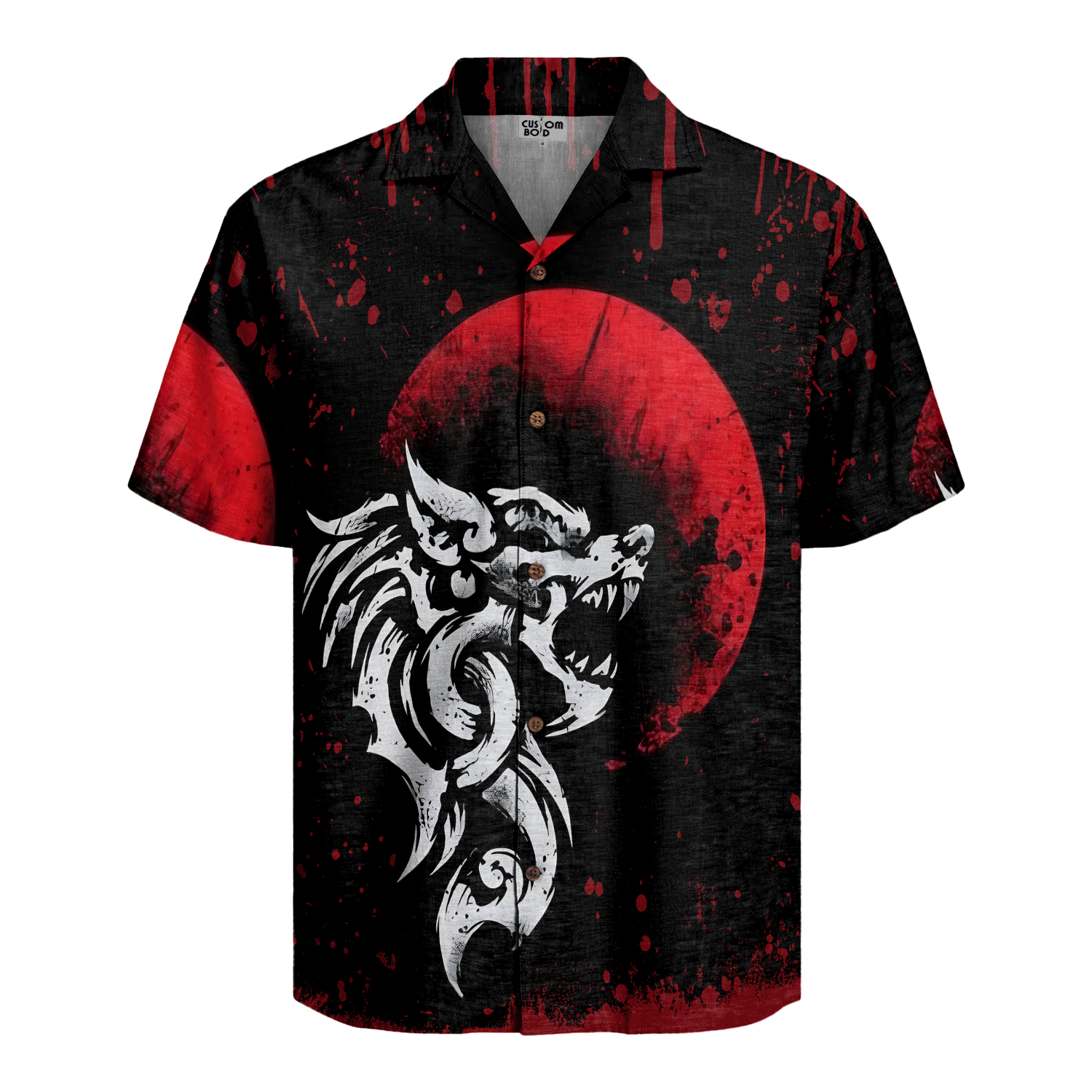 Viking Fenrir - Monstrous Wolf Linen Short Sleeve Shirt