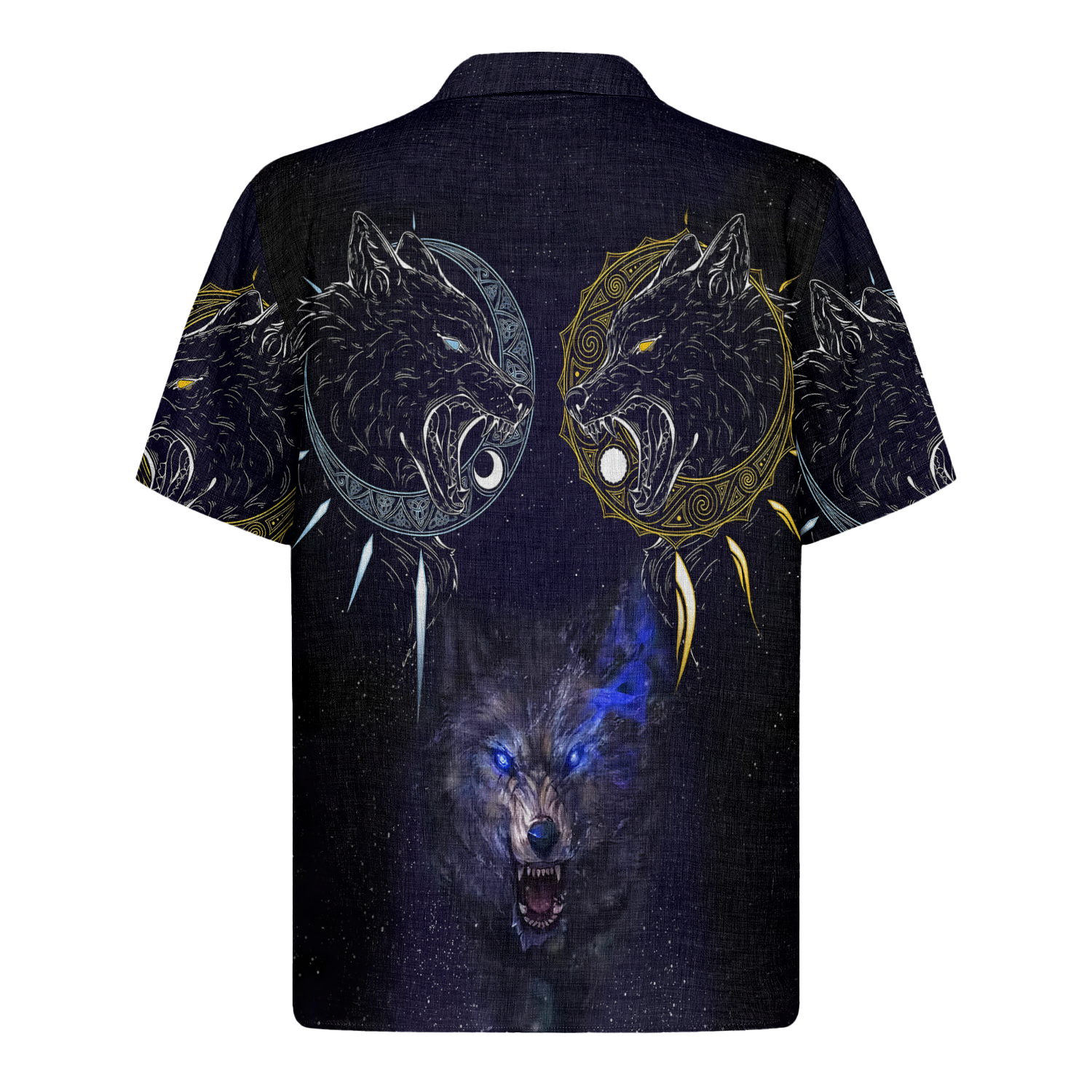 Lunar Howl Linen Short Sleeve Shirt