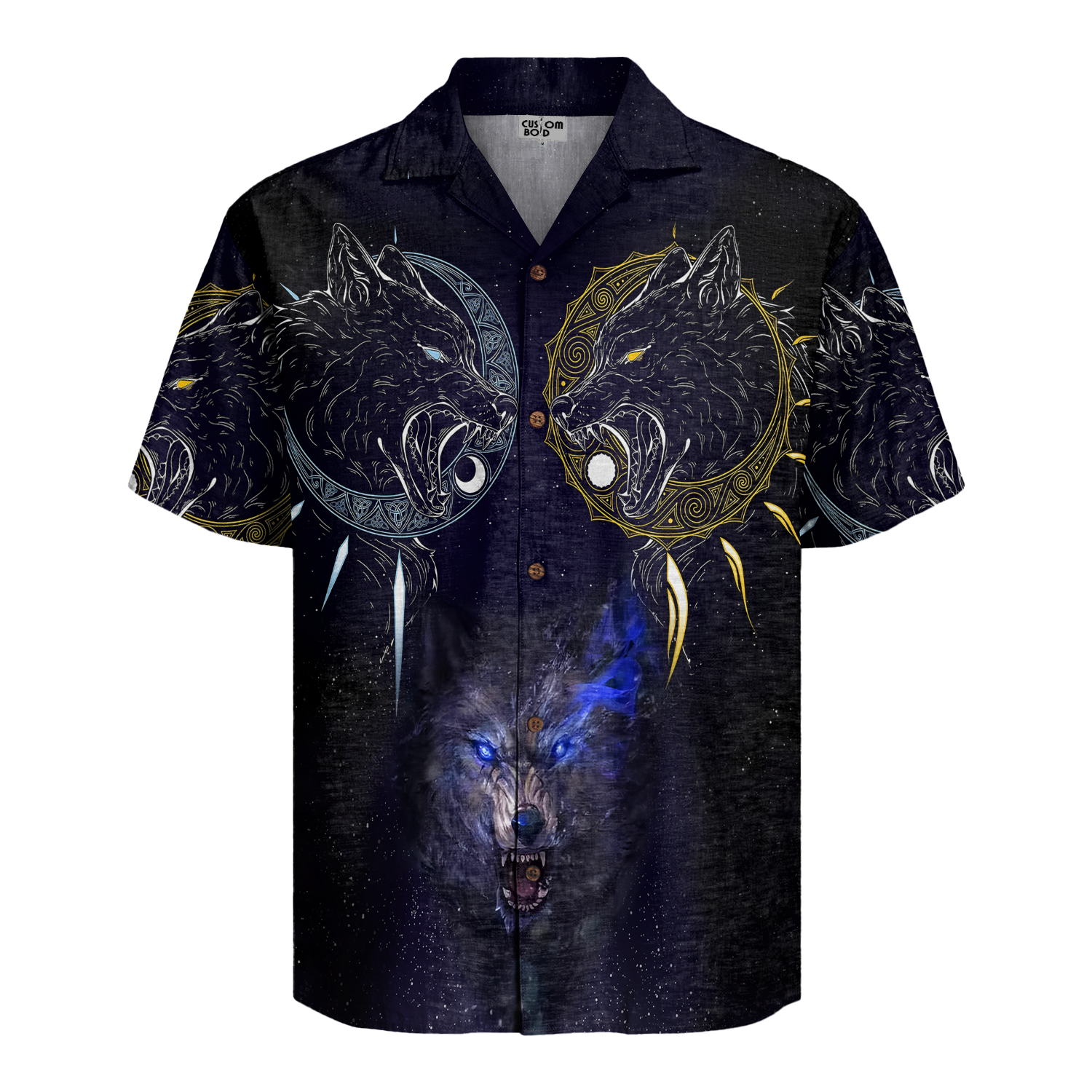 Lunar Howl Linen Short Sleeve Shirt