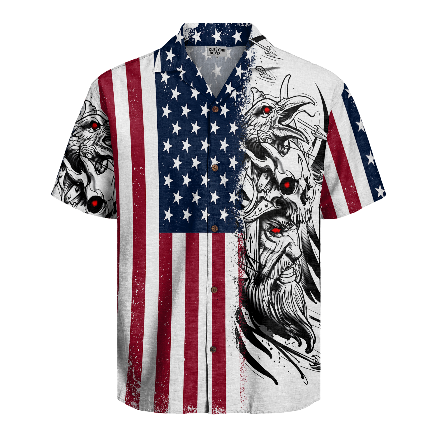 American Berserker Linen Short Sleeve Shirt