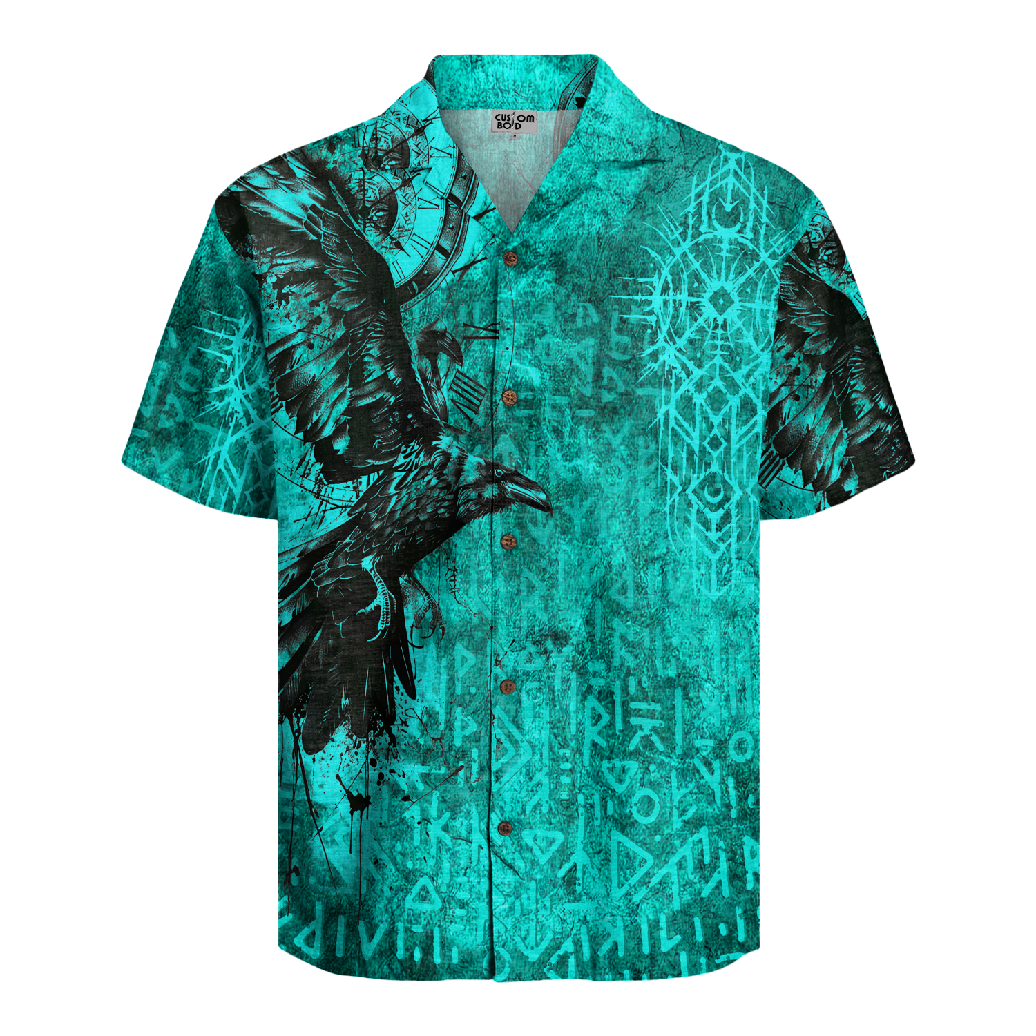 Raven of Odin Linen Short Sleeve Shirt