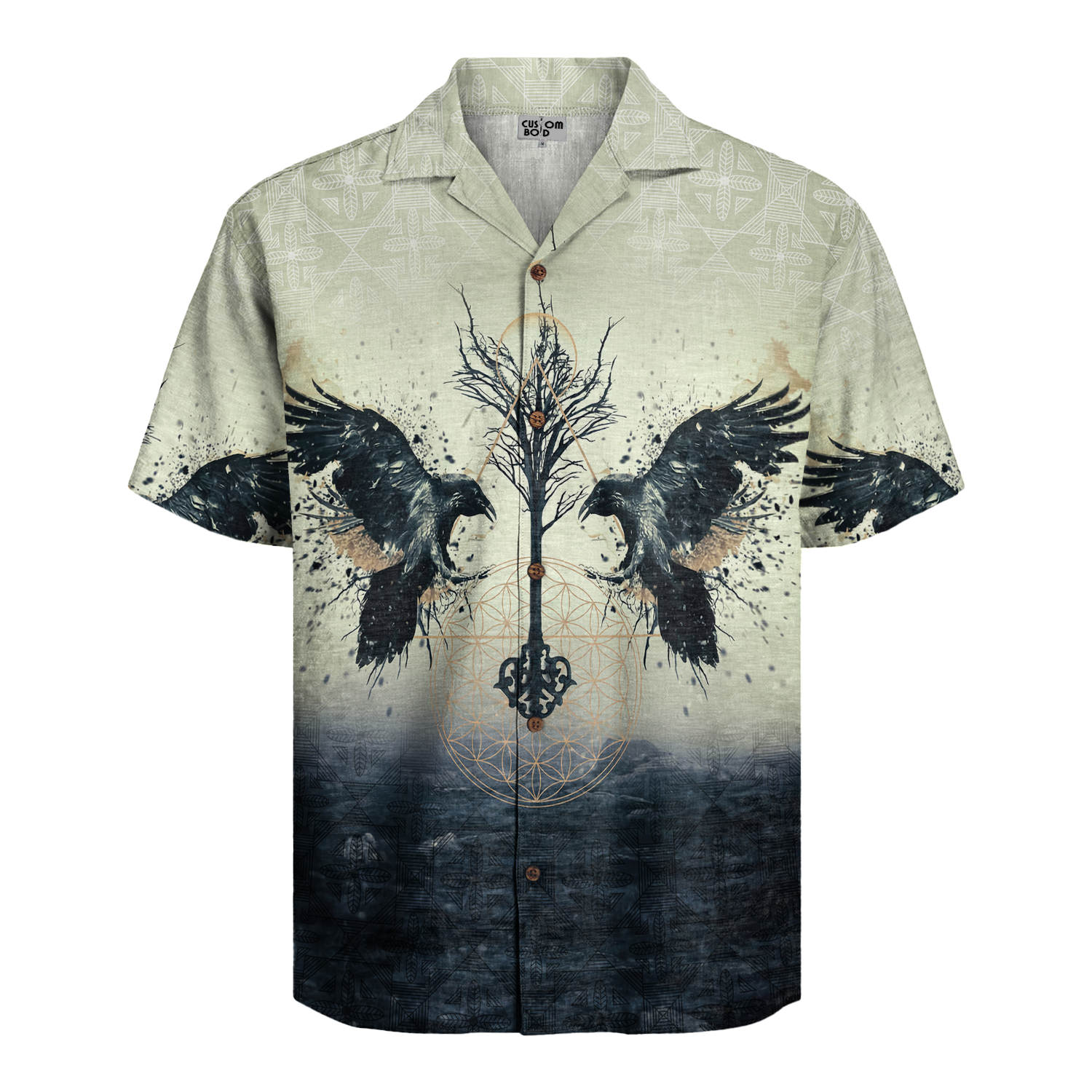 Huginn & Muninn Raven Linen Short Sleeve Shirt