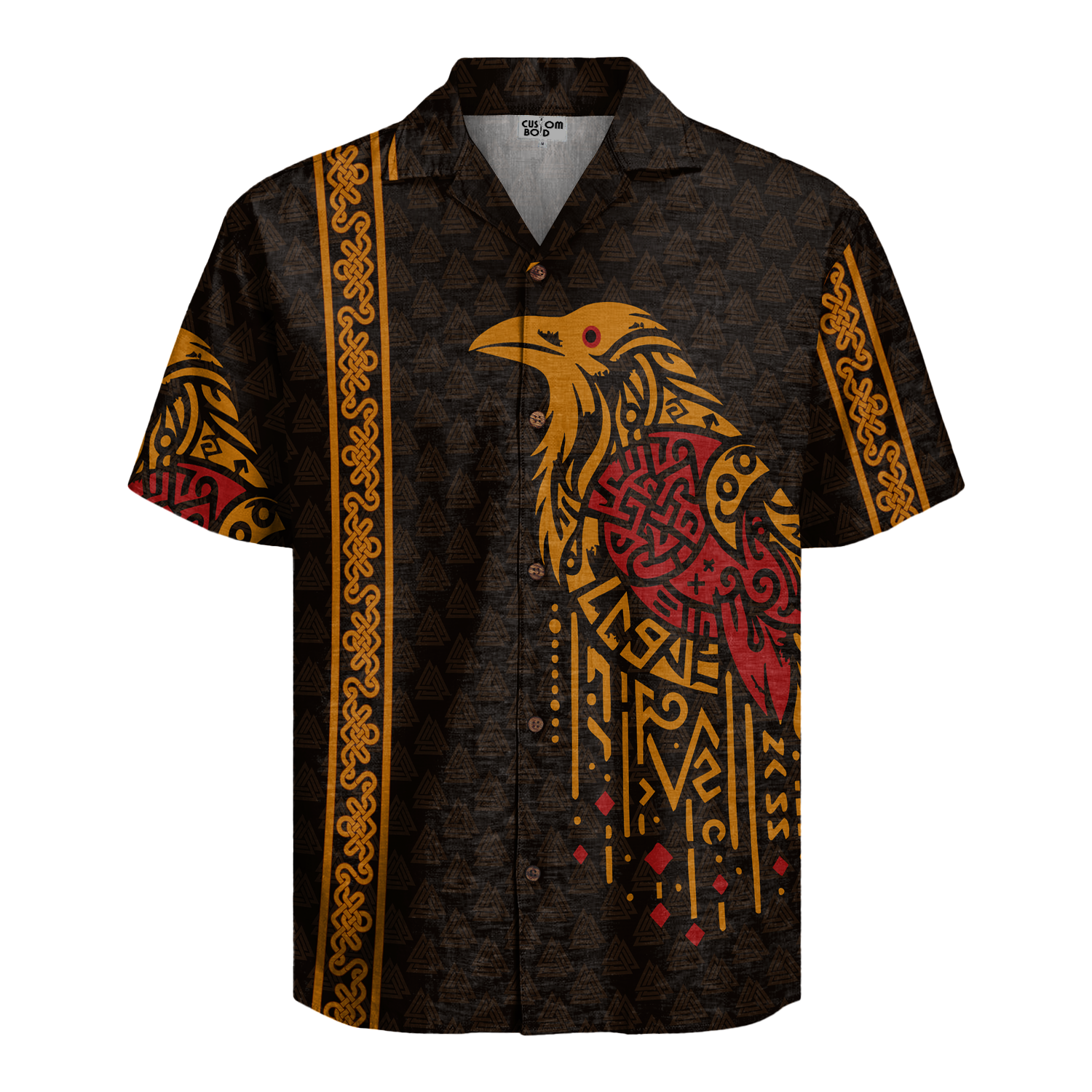 Mystic Raven Linen Short Sleeve Shirt