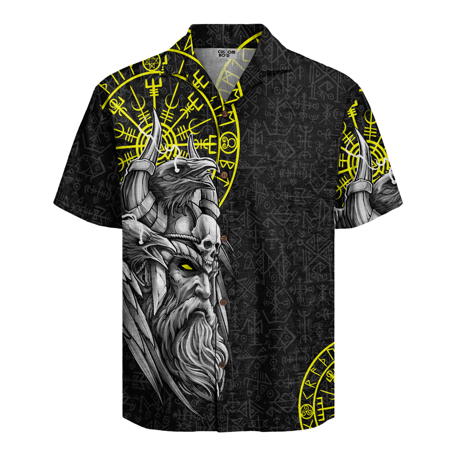 Odin's Enchanted Warrior Linen Short Sleeve Shirt