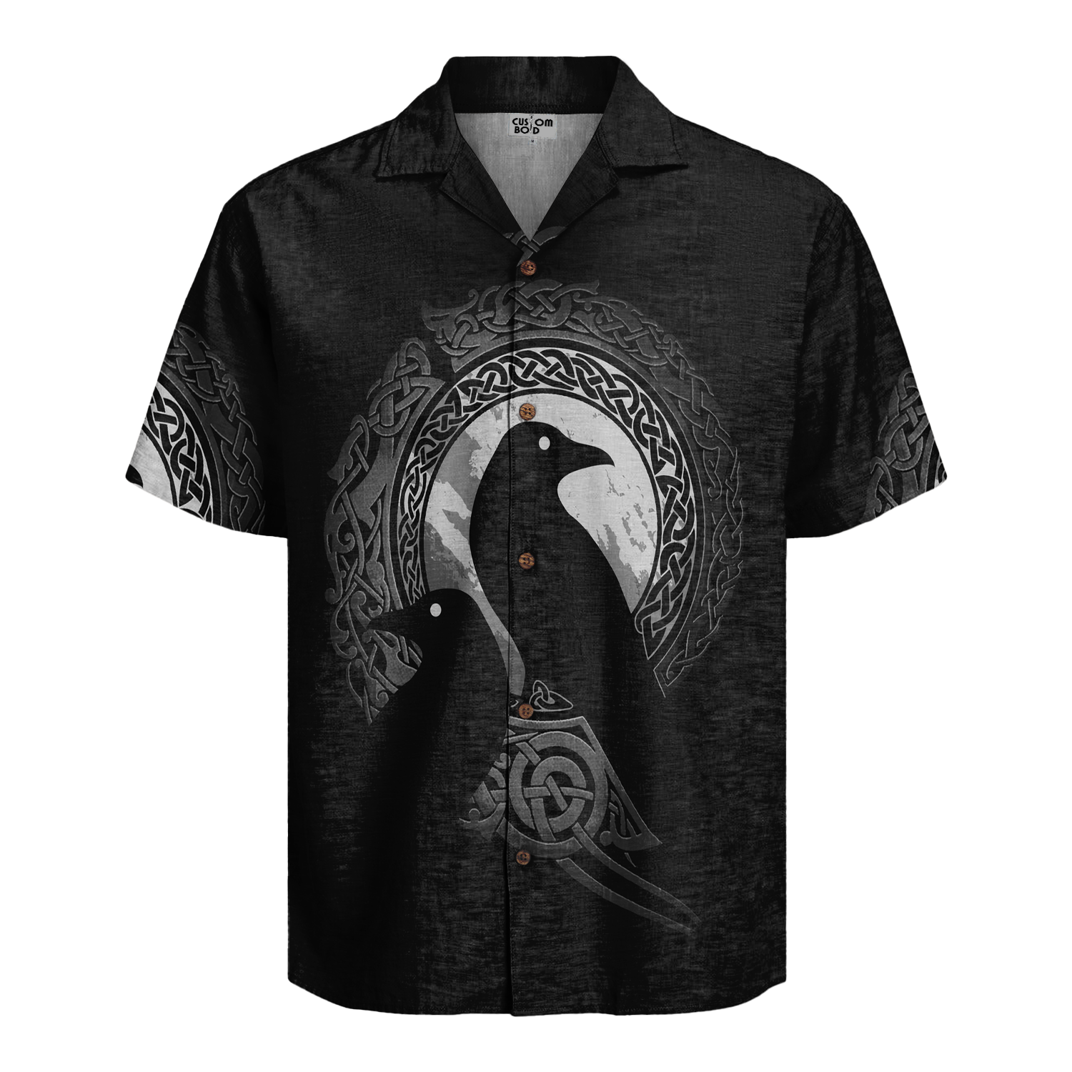 Huginn & Muninn Midnight Linen Short Sleeve Shirt