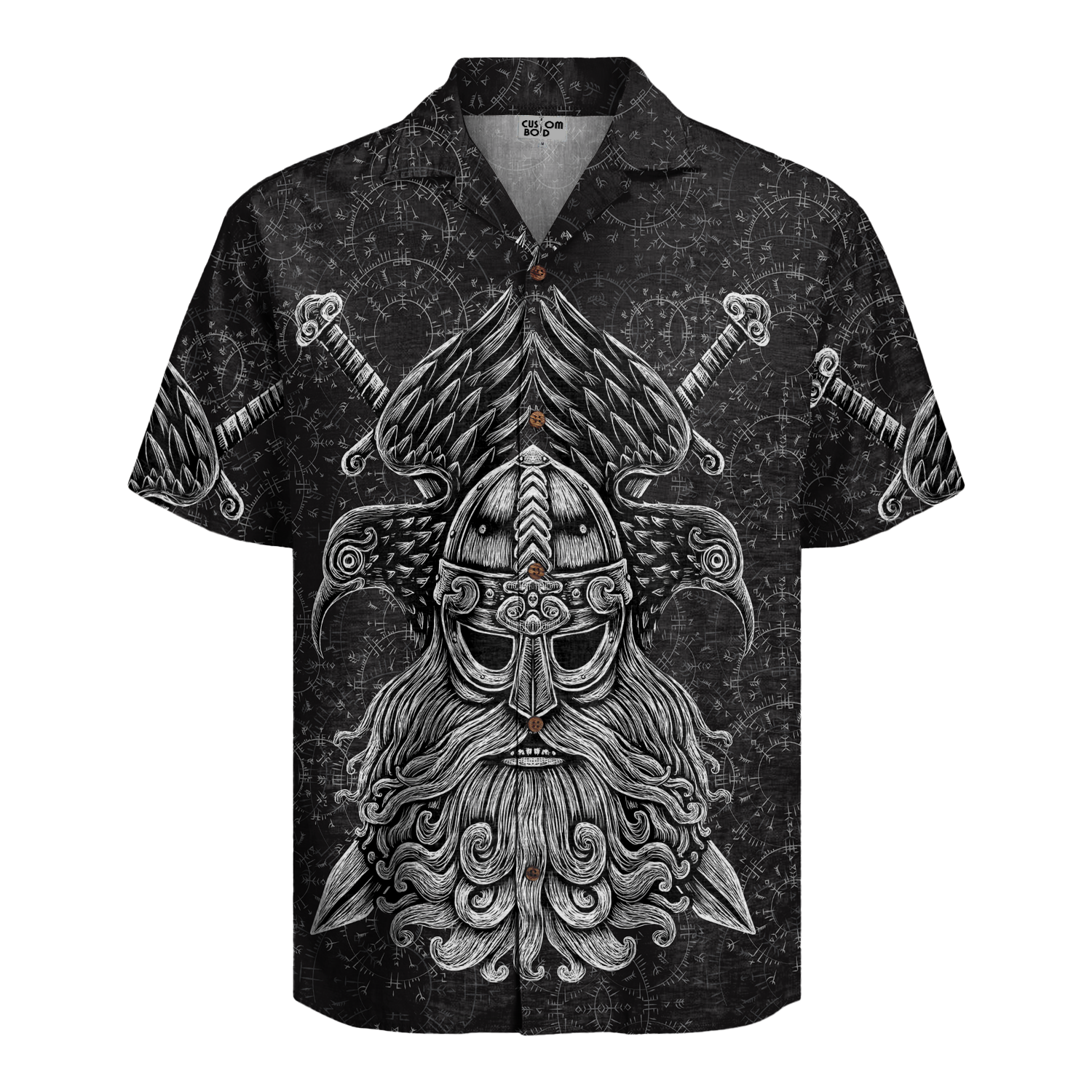 Viking Warrior Spirit Linen Short Sleeve Shirt