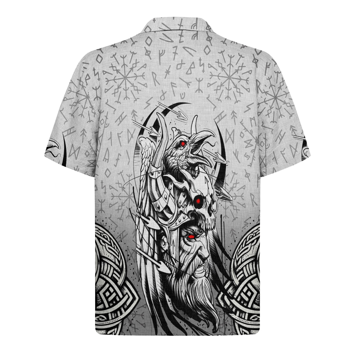 Viking Berserker Rage Linen Short Sleeve Shirt