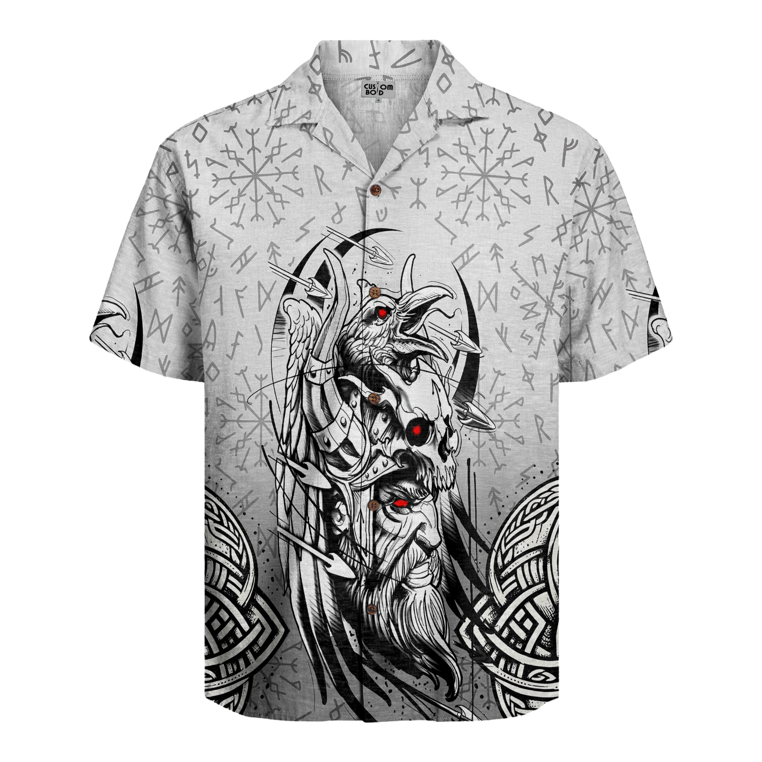 Viking Berserker Rage Linen Short Sleeve Shirt