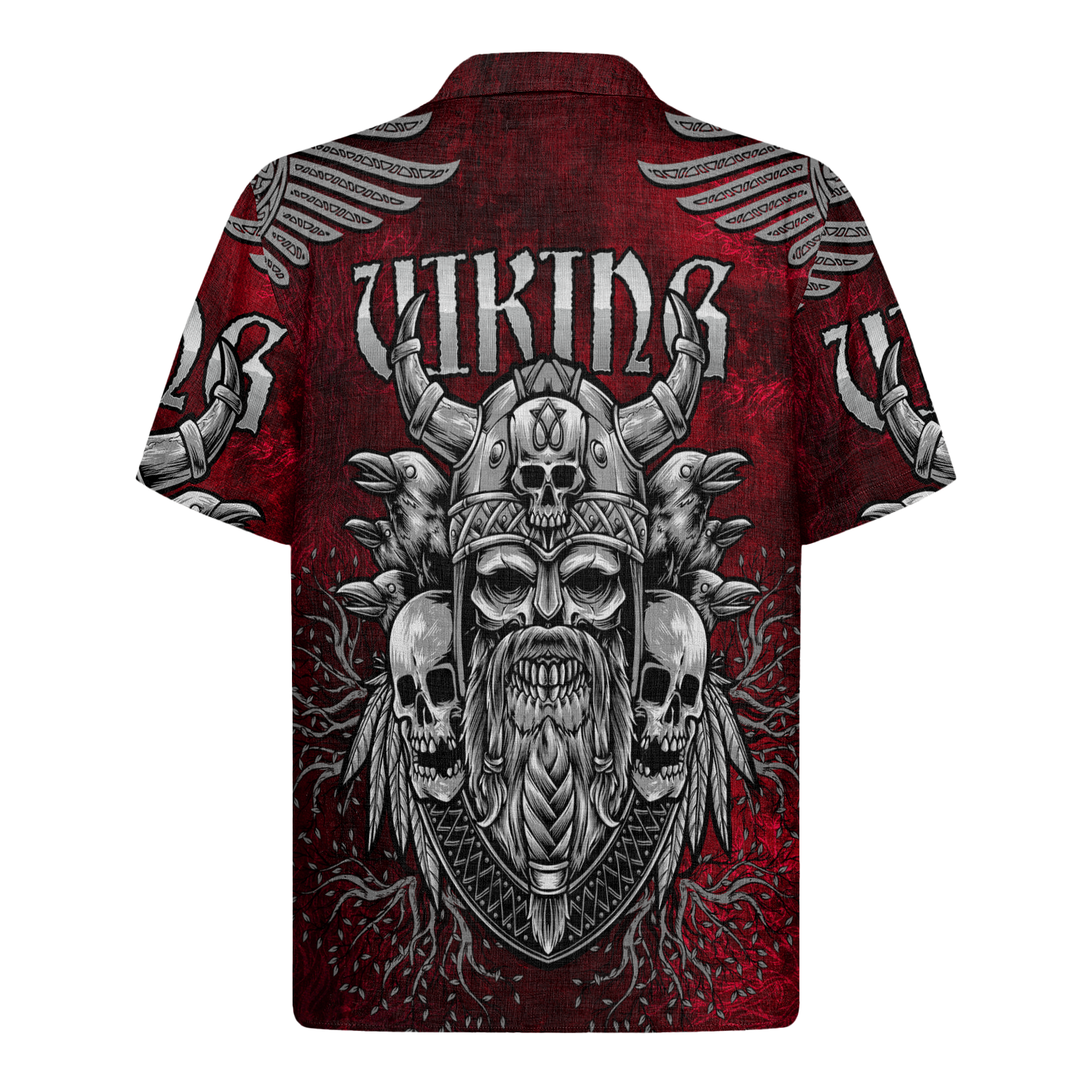 Viking's Odin Of Shadows Linen Short Sleeve Shirt