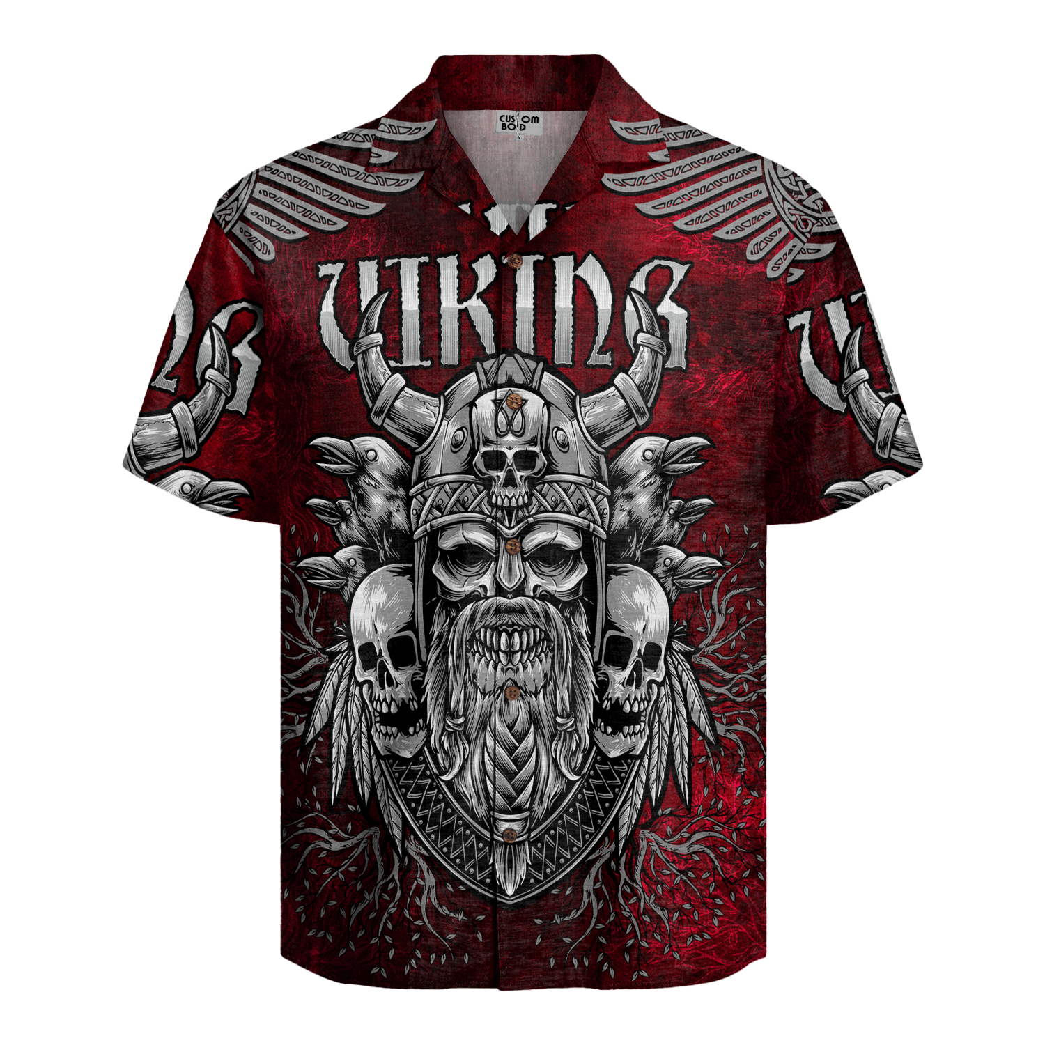 Viking's Odin Of Shadows Linen Short Sleeve Shirt