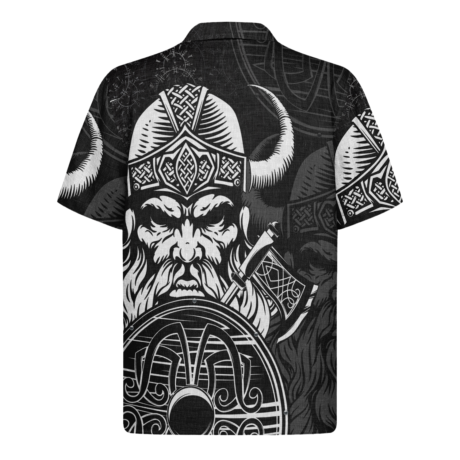 Valknut And The Battleborn Linen Short Sleeve Shirt