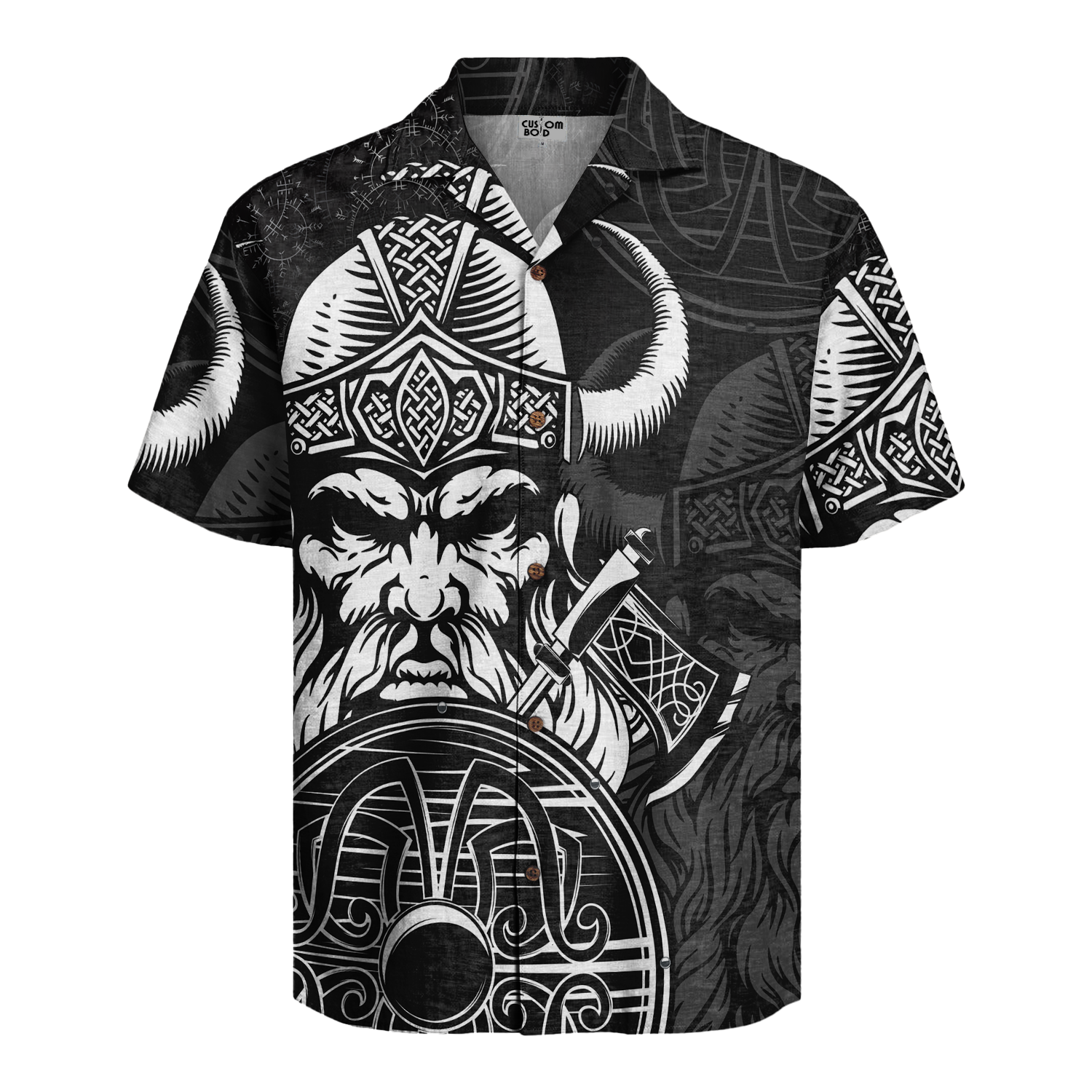 Valknut And The Battleborn Linen Short Sleeve Shirt