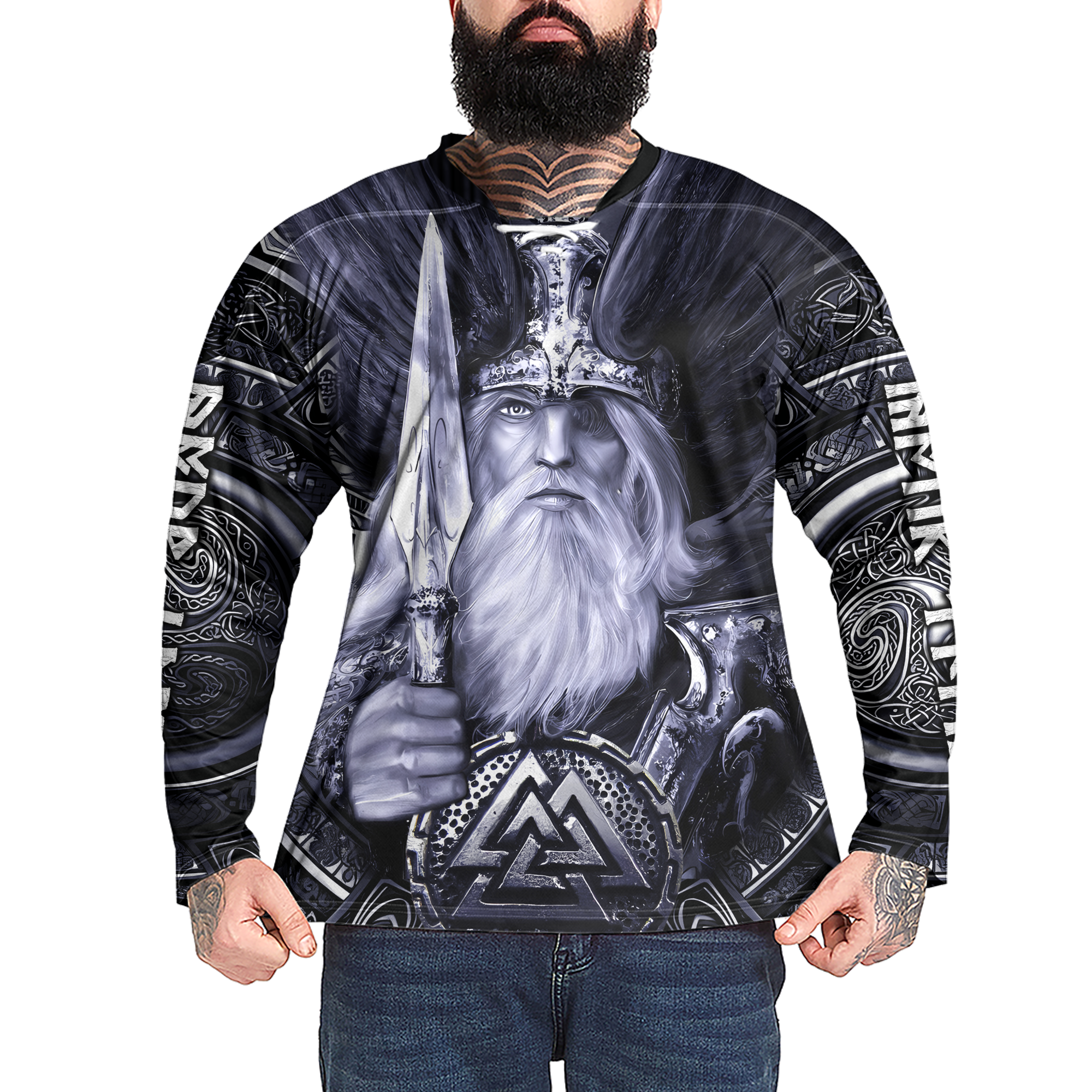 The Norse King Custom Name Viking Laced Jersey