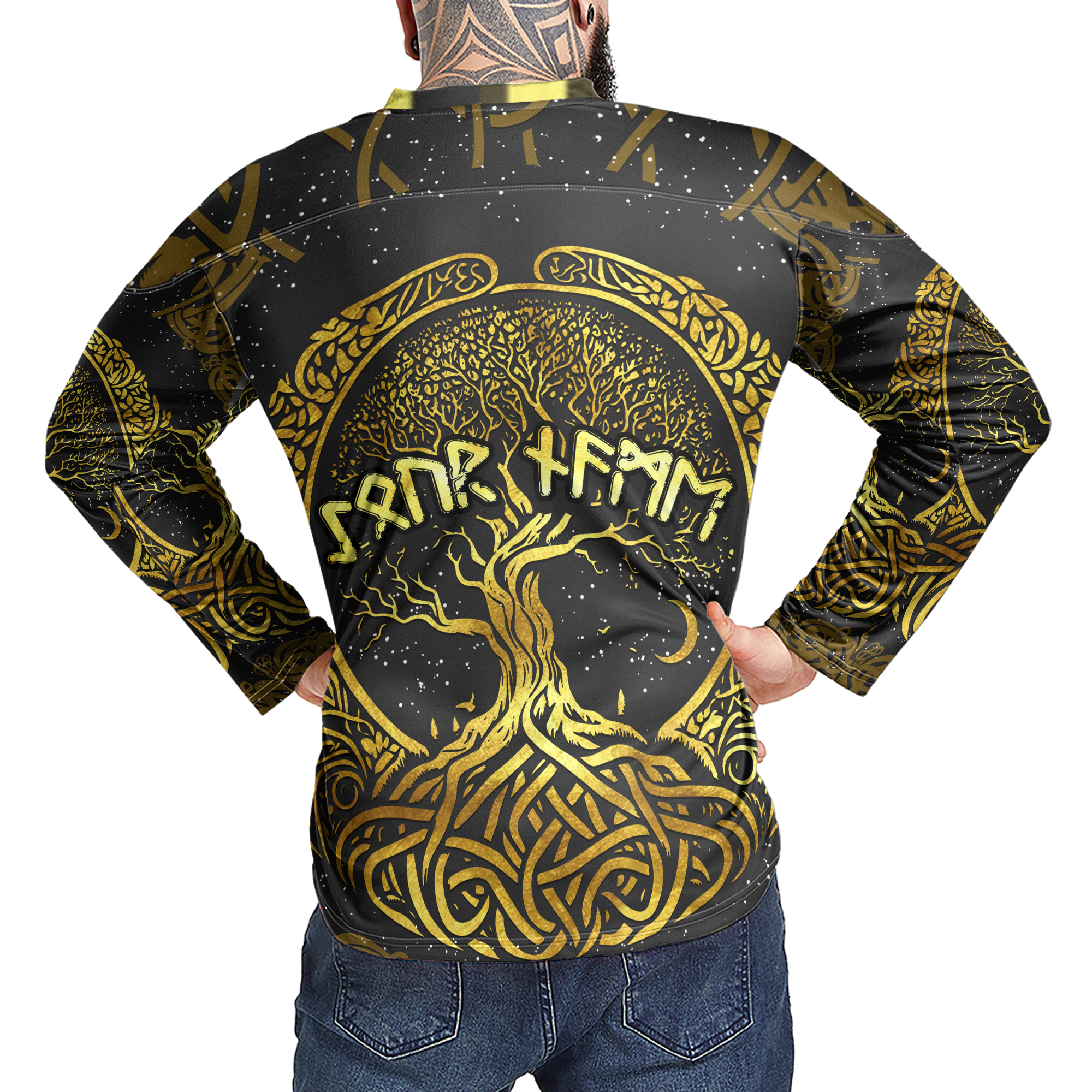 Viking Tree Of Life Custom Name Viking Laced Jersey