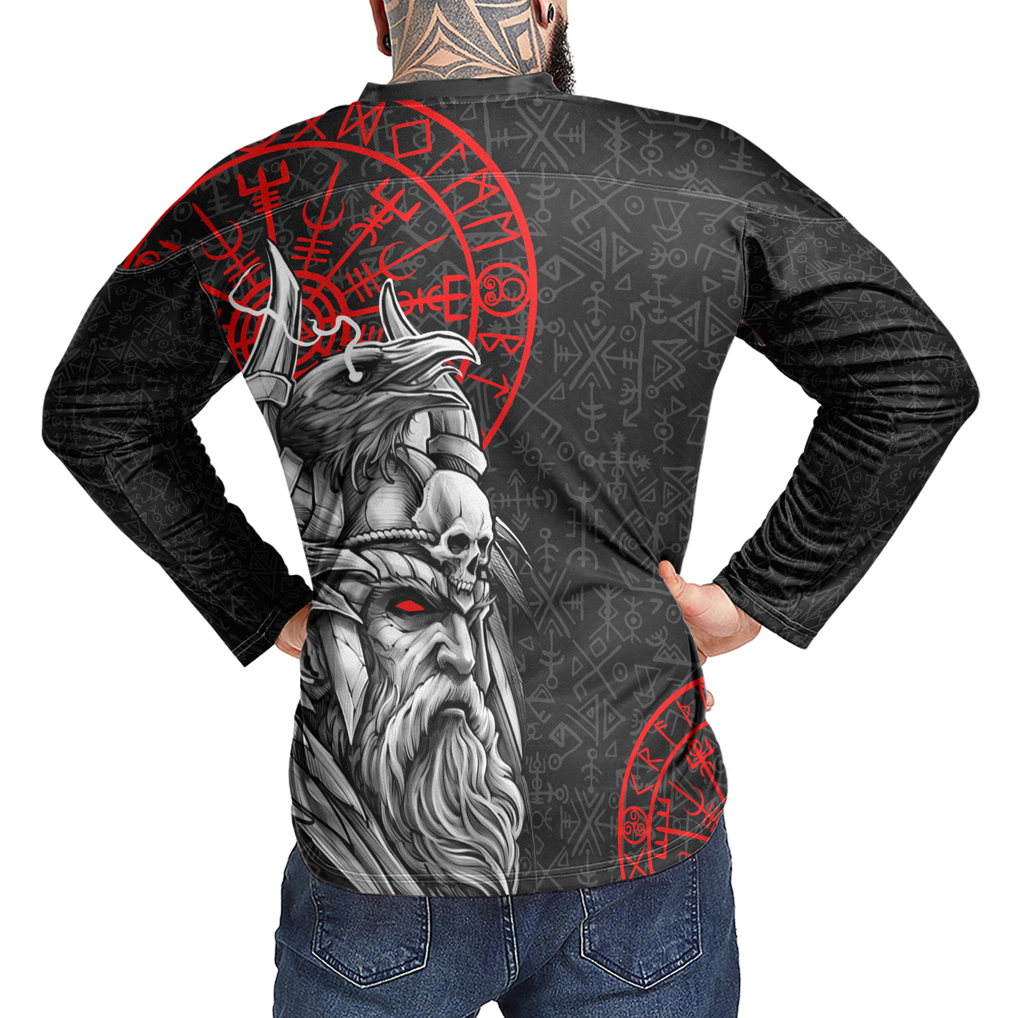 The Allfather’s Fury Custom Name Viking Laced Jersey