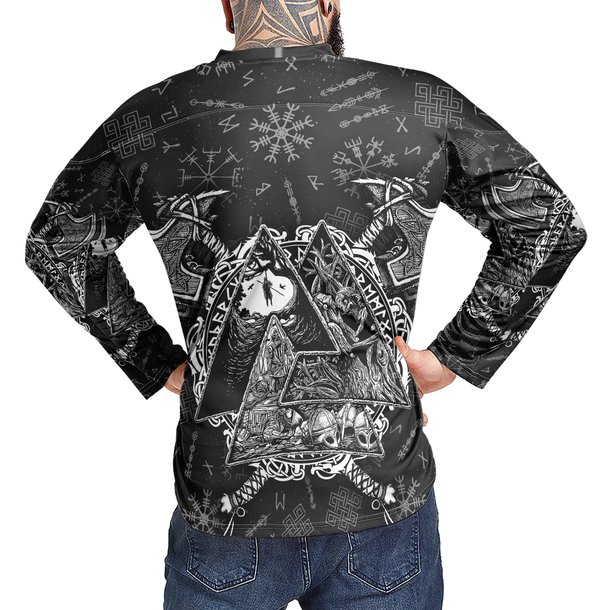 Viking Axe Lore Custom Name Viking Laced Jersey