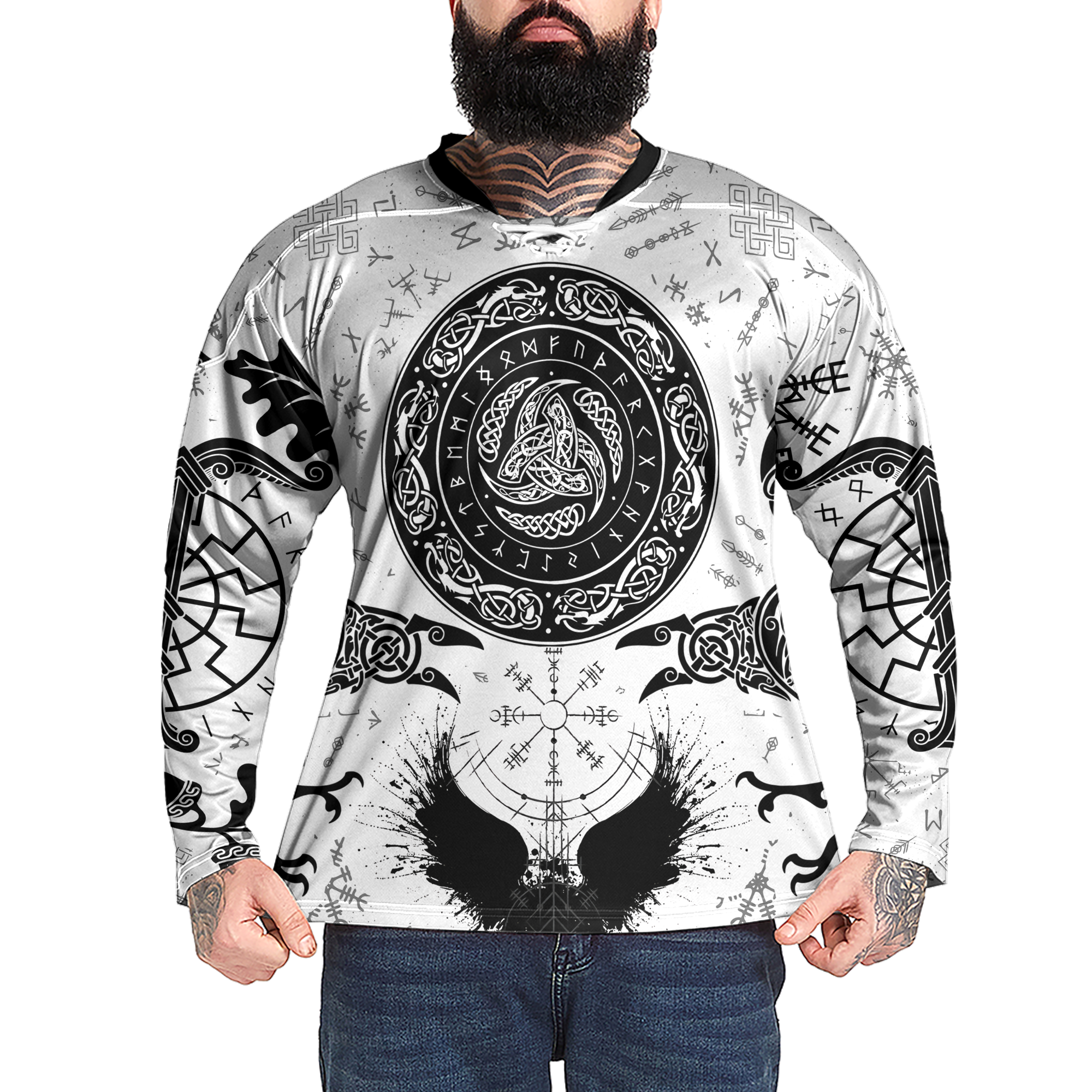 Ancient Scandinavian Viking Laced Jersey