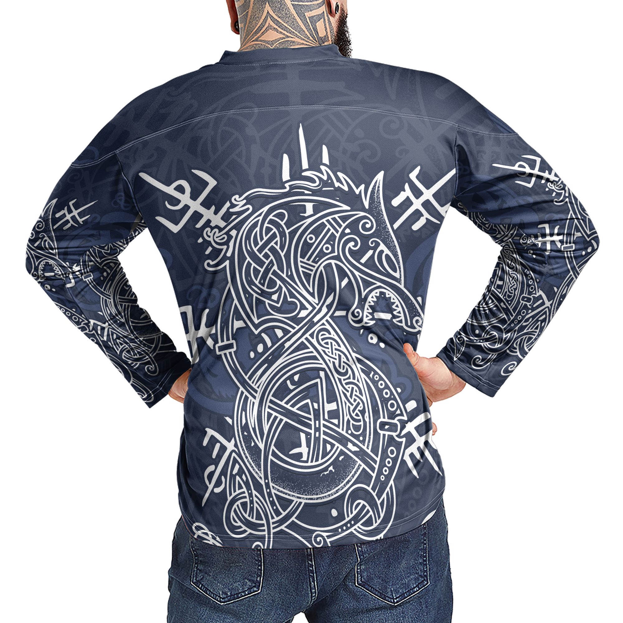 Nordic Dragon Knot Viking Laced Jersey