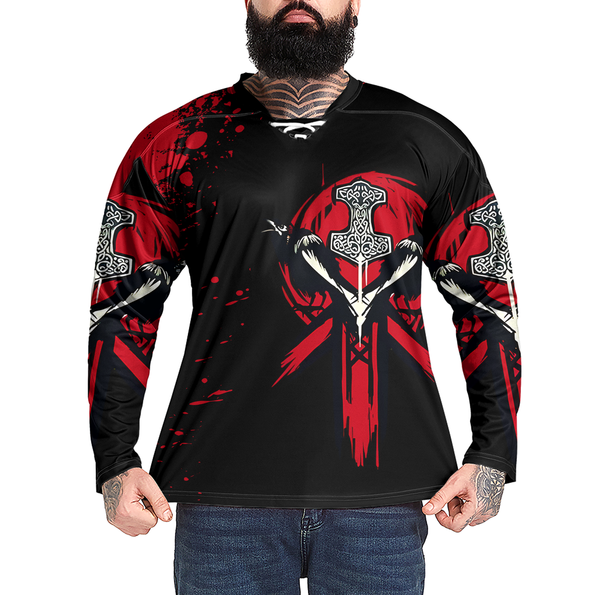 Crimson Guardians Viking Laced Jersey