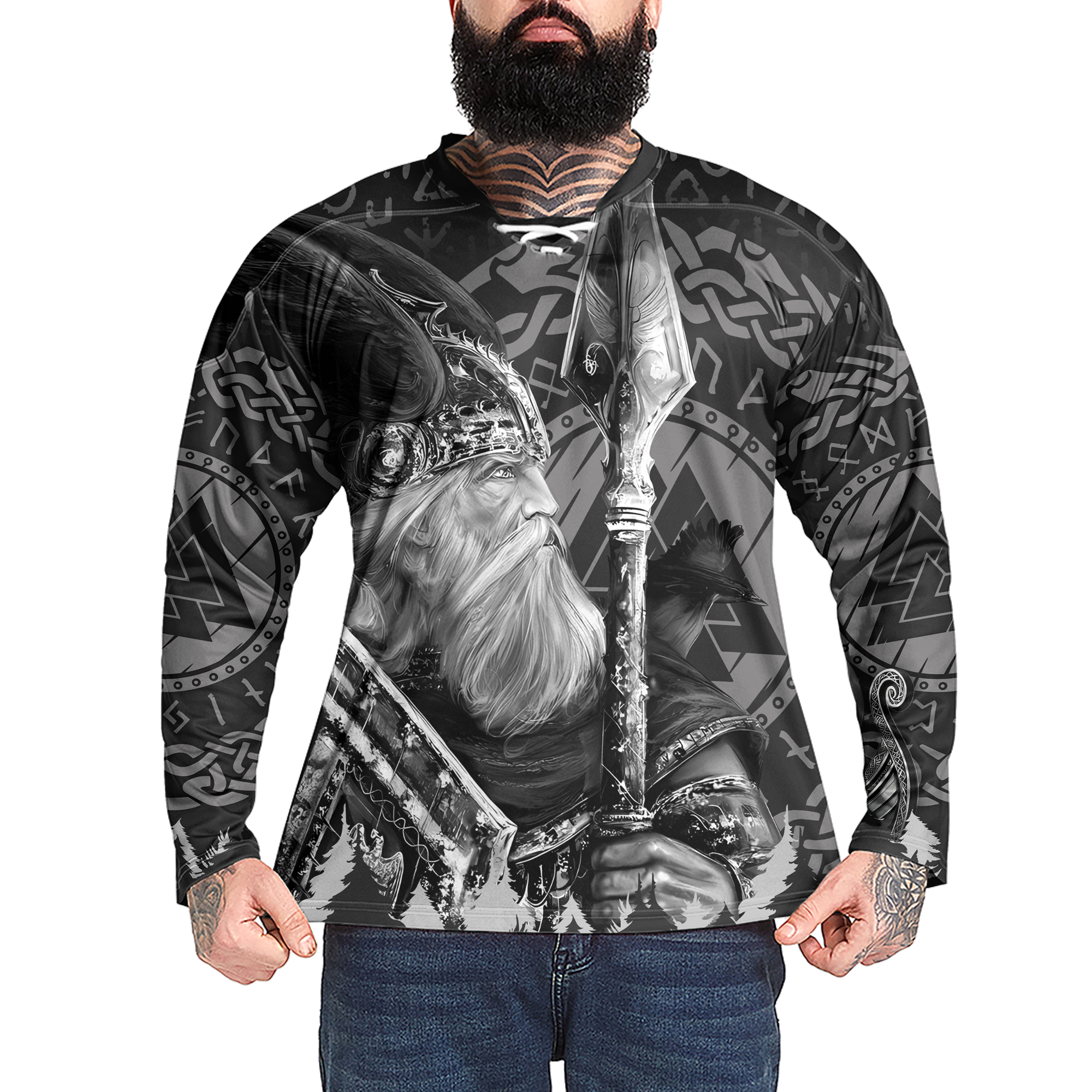 Guardian Of The Runes Viking Laced Jersey