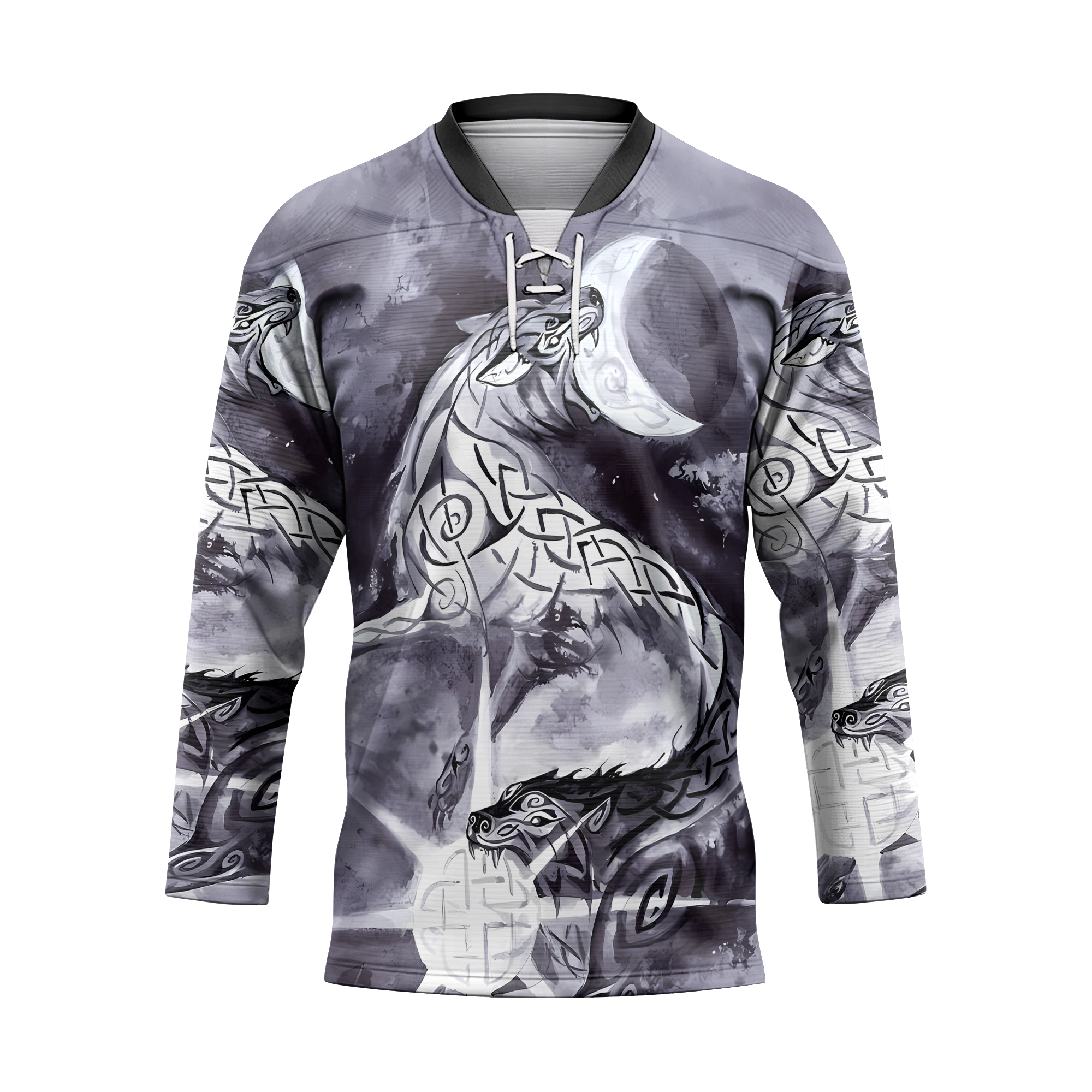 Eclipse Of The Norse Wolf Viking Laced Jersey