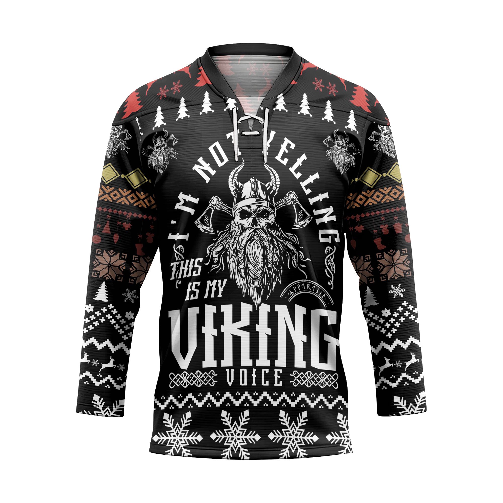 I'm Not Yelling, This Is My Viking Voice Viking Laced Jersey