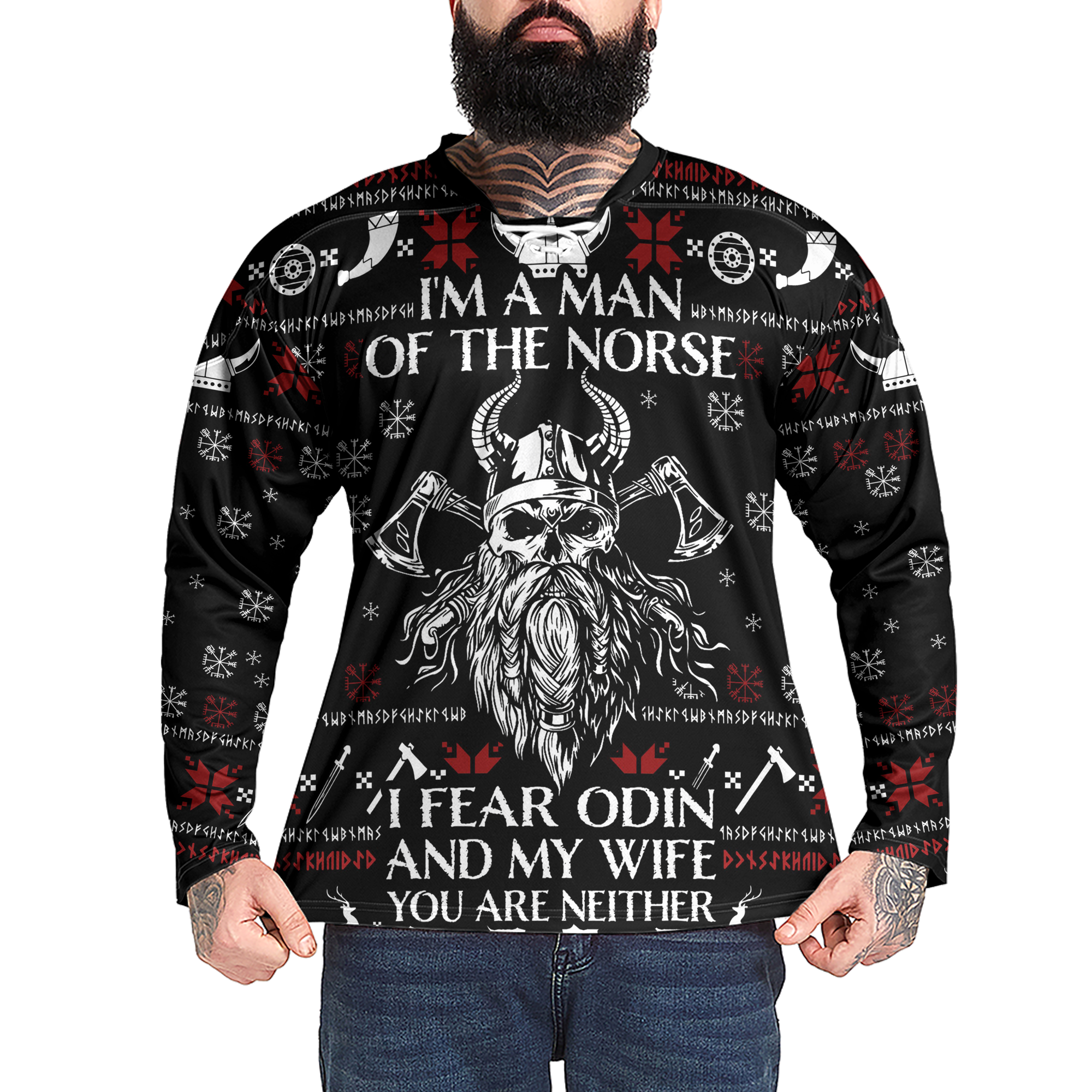 I'm a Man of the Norse Viking Laced Jersey