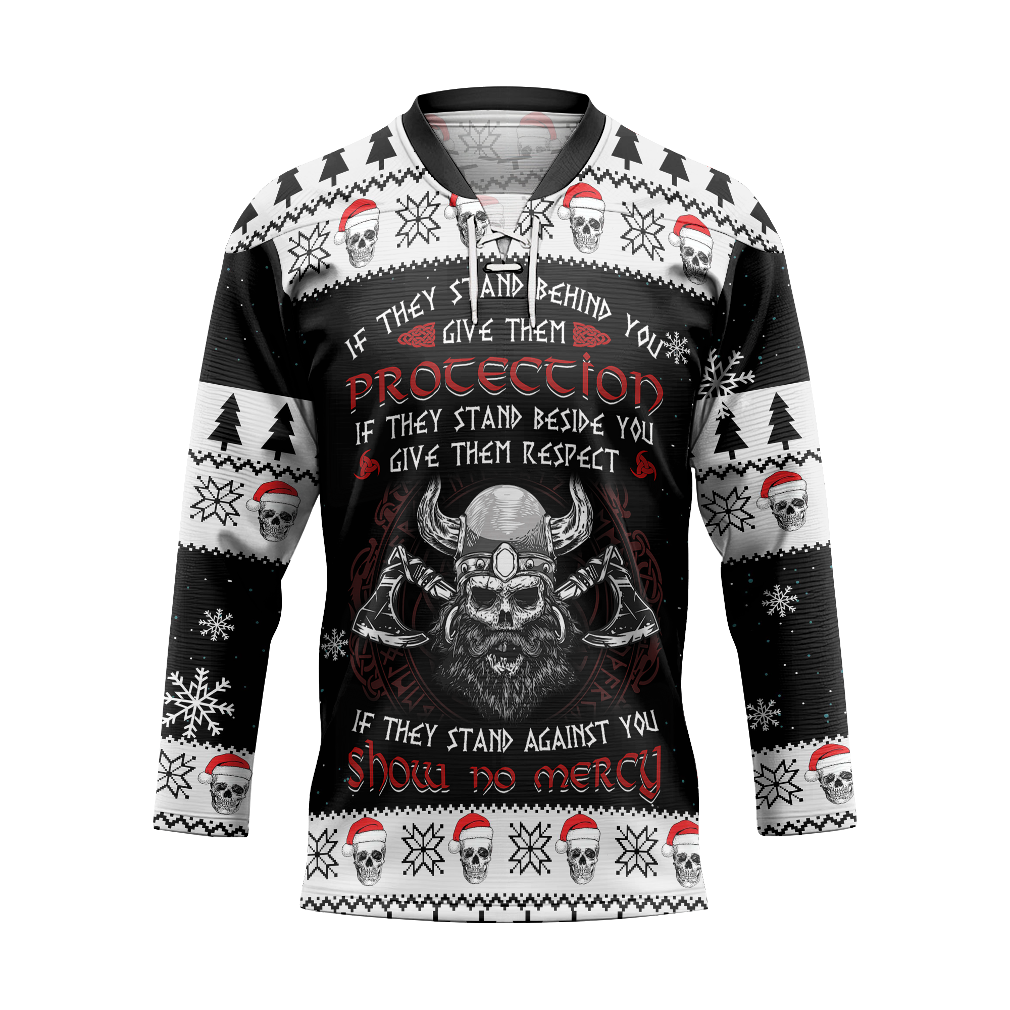 If They Stand Behind You, Give Them Protection Viking Laced Jersey