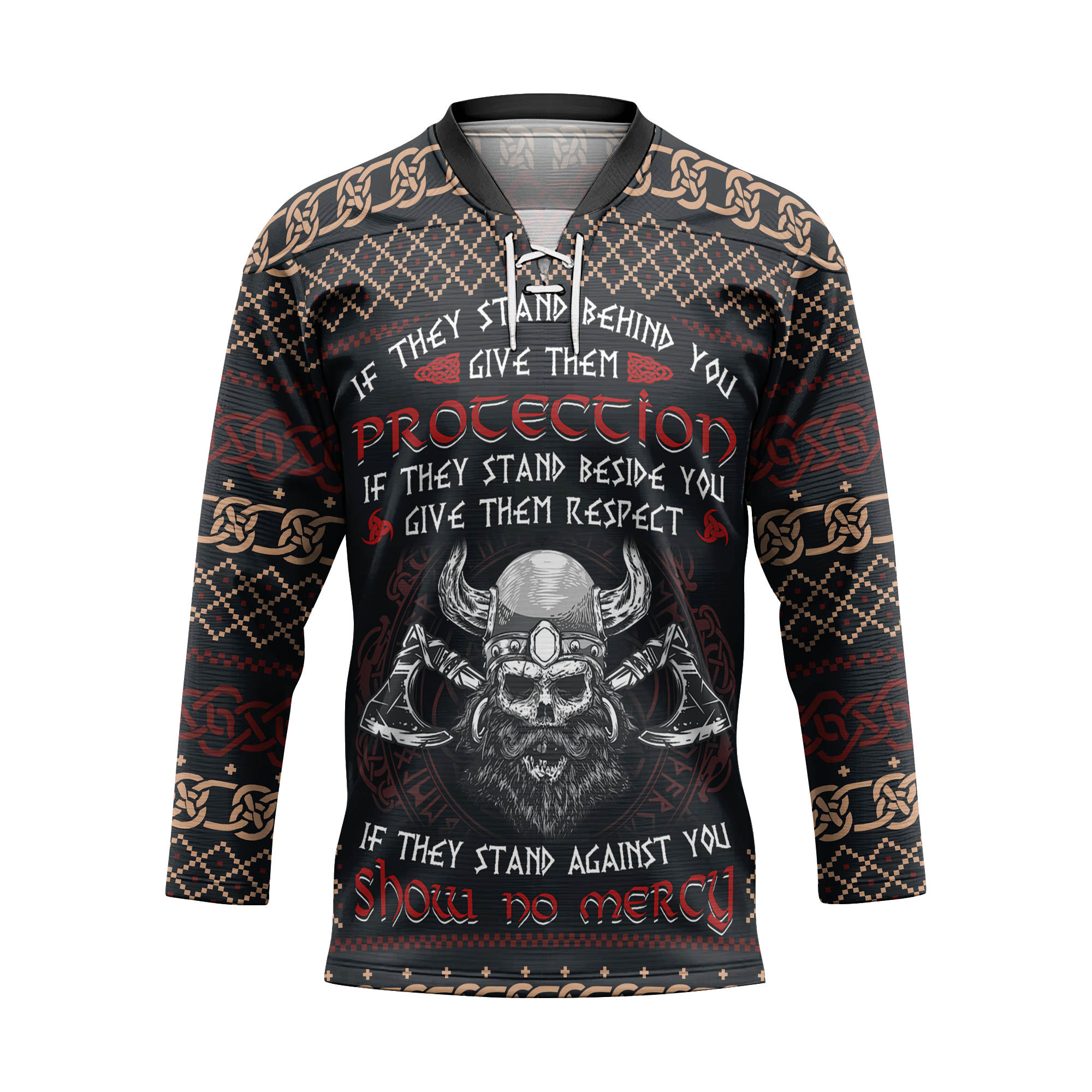 If They Stand Against You, Show No Mercy Viking Laced Jersey