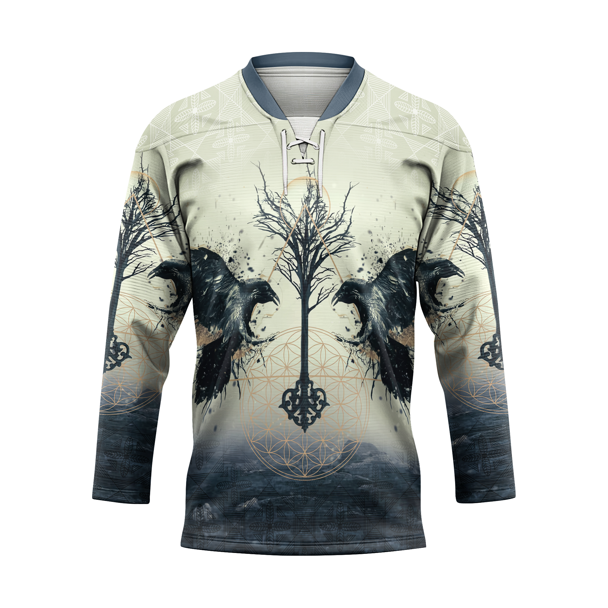 Huginn & Muninn Raven Viking Laced Jersey