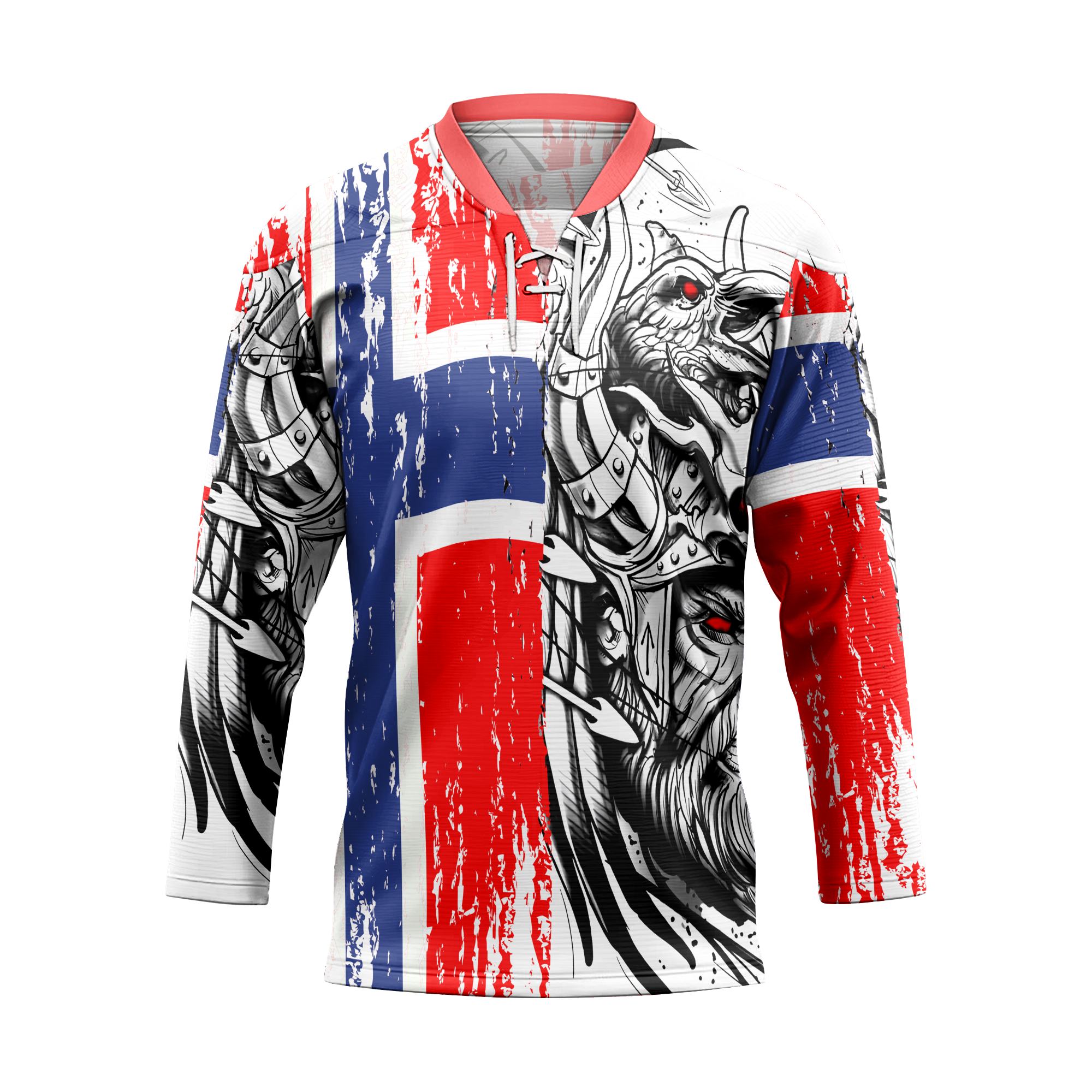 Odin's Norway Patriotic Viking Laced Jersey