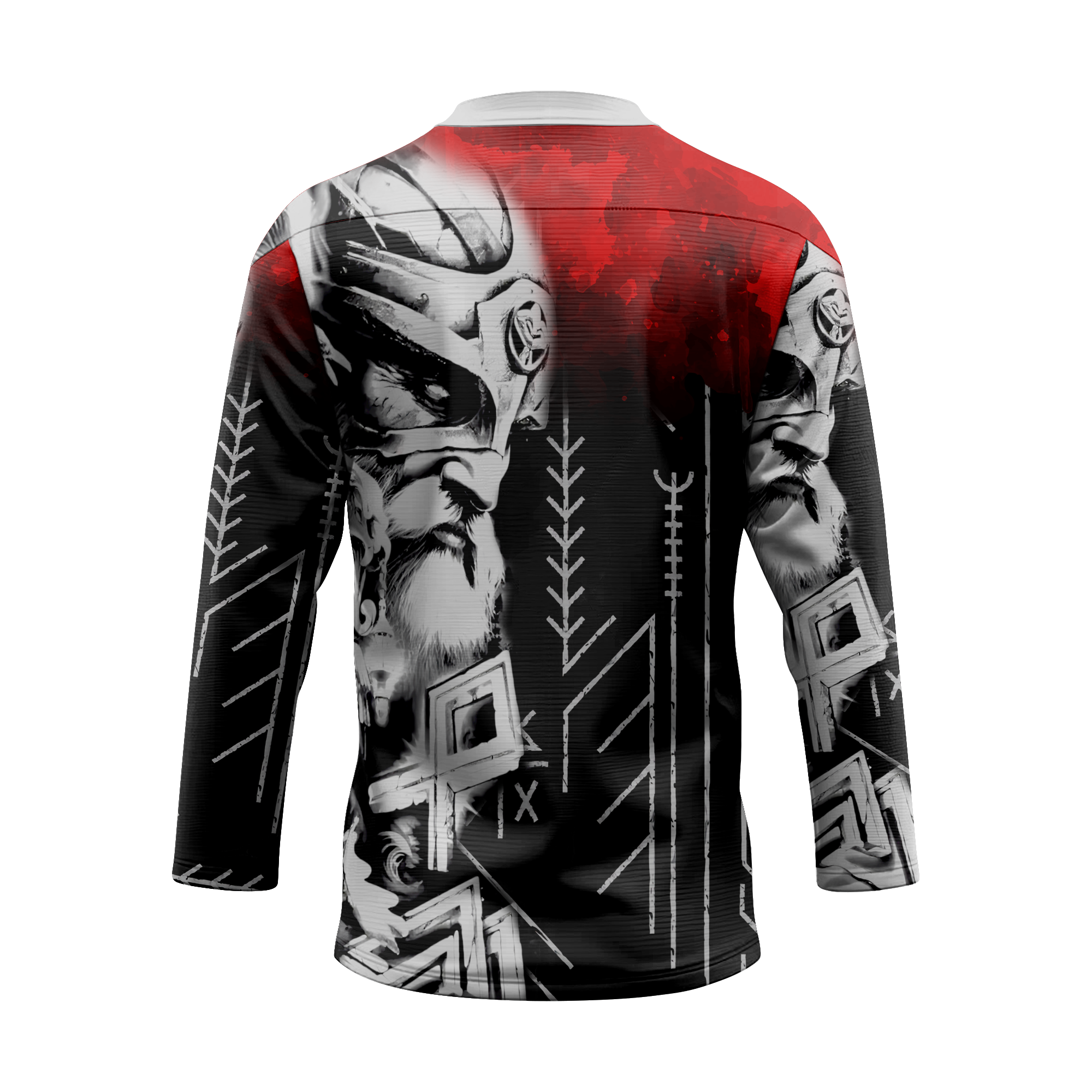 Blood-Red Odin Viking Laced Jersey