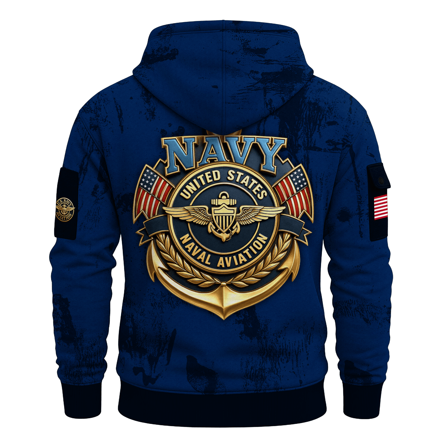 US Navy Naval Aviation 250th Years All-over Quater Zip Hoodie of Service