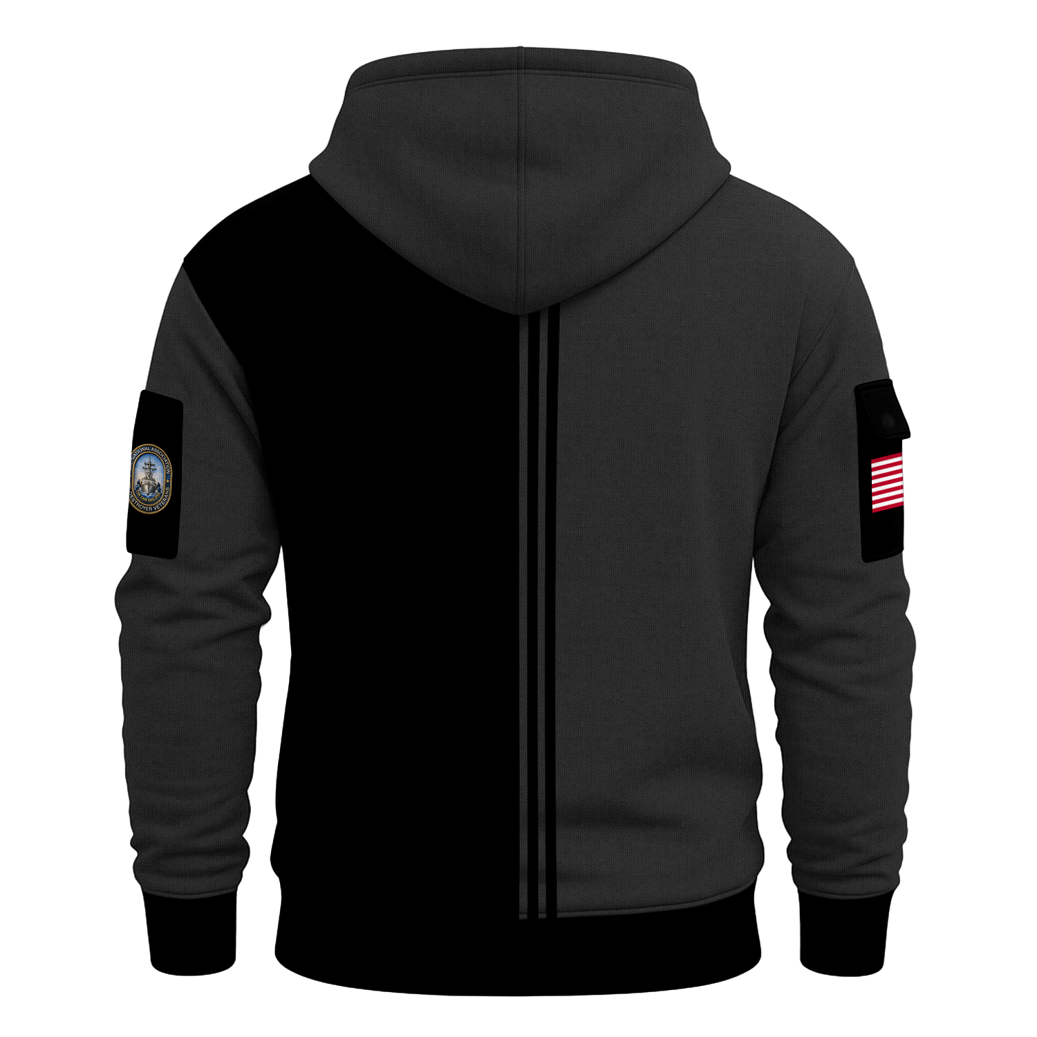 US Navy Tin Can Sailors All-over Quarter Zip Hoodie